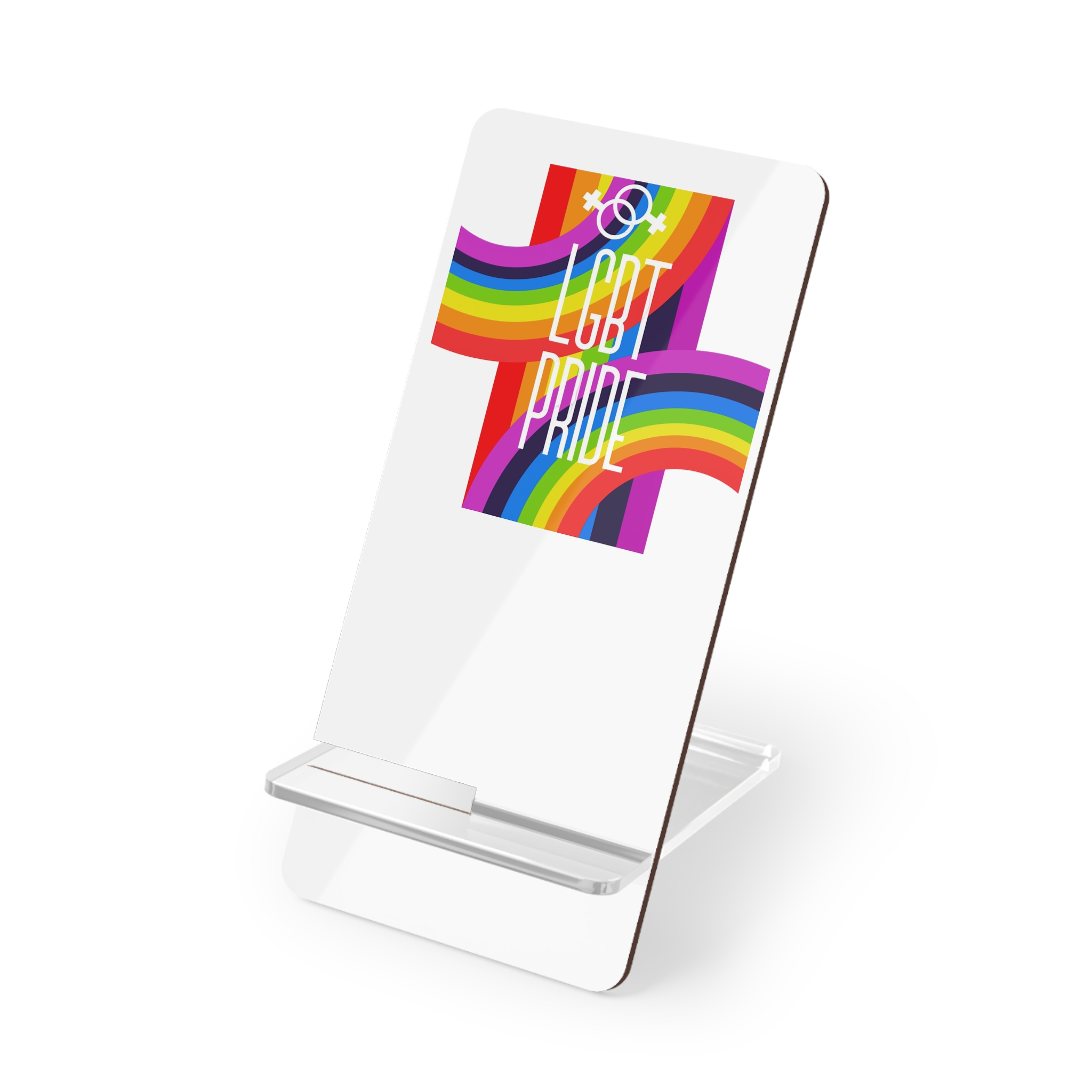 Gay Pride Background Lgbt Day Vector Illustration With Colorful Realistic Style Stickers Flyers Logo Designs Mobile Display Stand For Smartphones