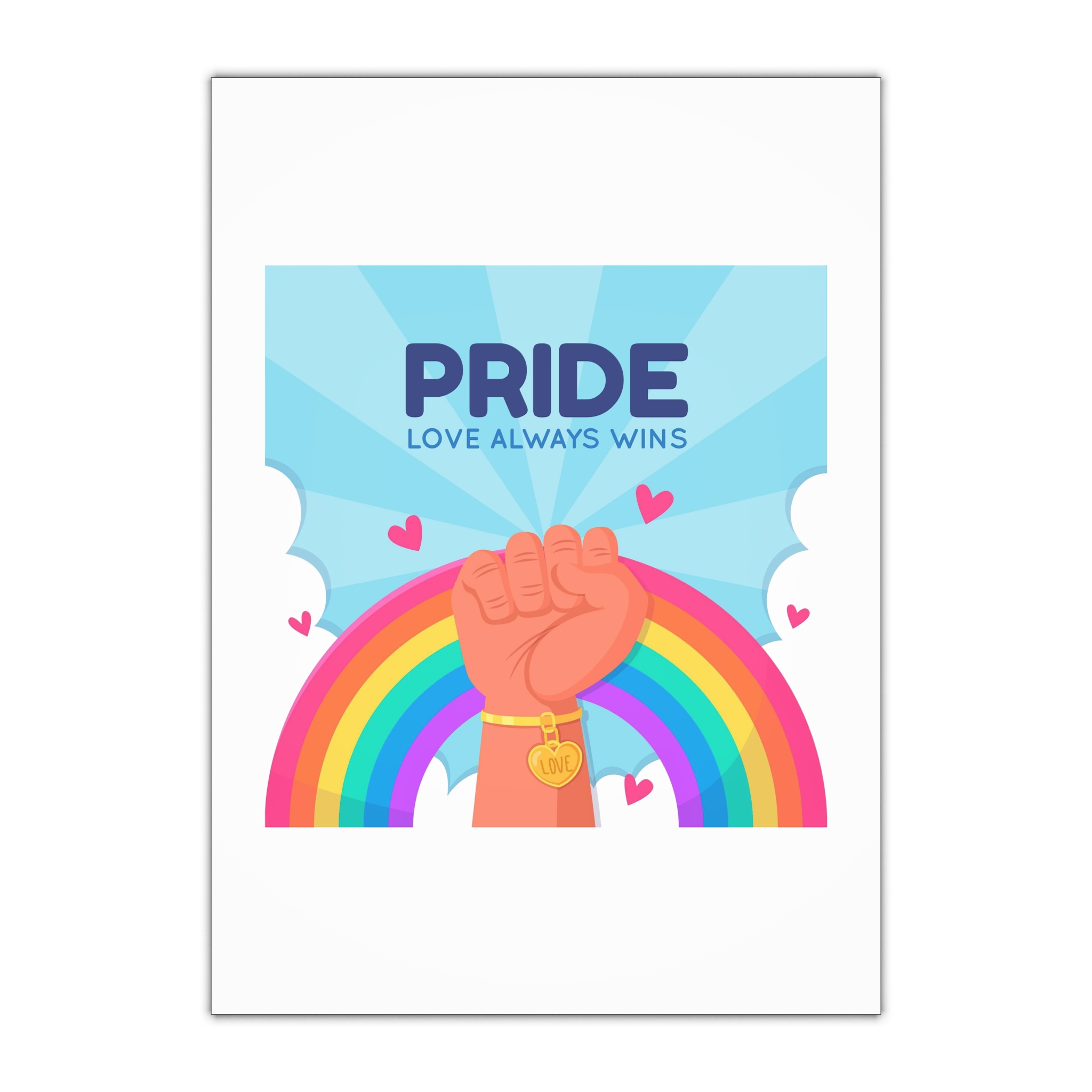 Pride Day Concept Gift Wrapping Paper Sheets 1pc