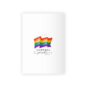 Lgbt Pride Month 2024 Concept Freedom Rainbow Flag With Hearts Gay Parade Vector Gift Wrapping Paper Rolls 1pc