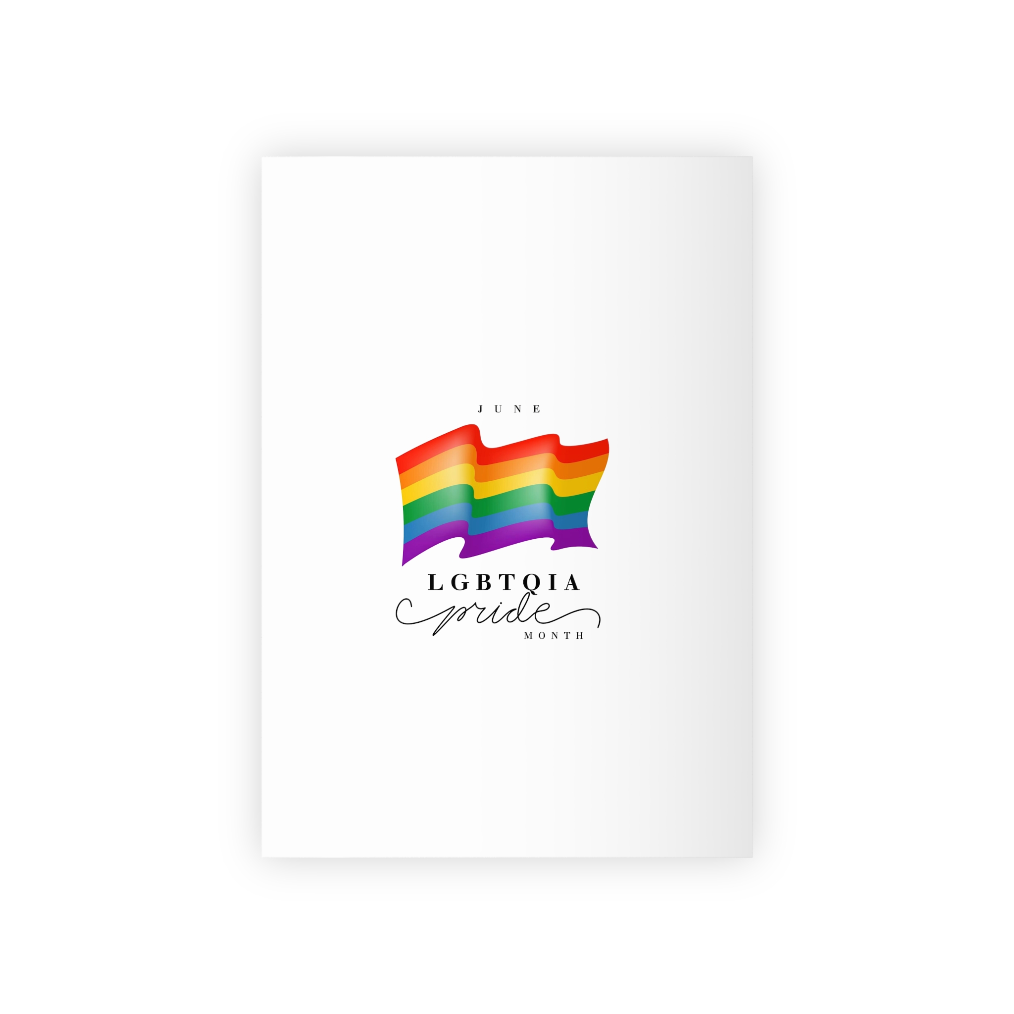 Lgbt Pride Month 2024 Concept Freedom Rainbow Flag With Hearts Gay Parade Vector Gift Wrapping Paper Rolls 1pc