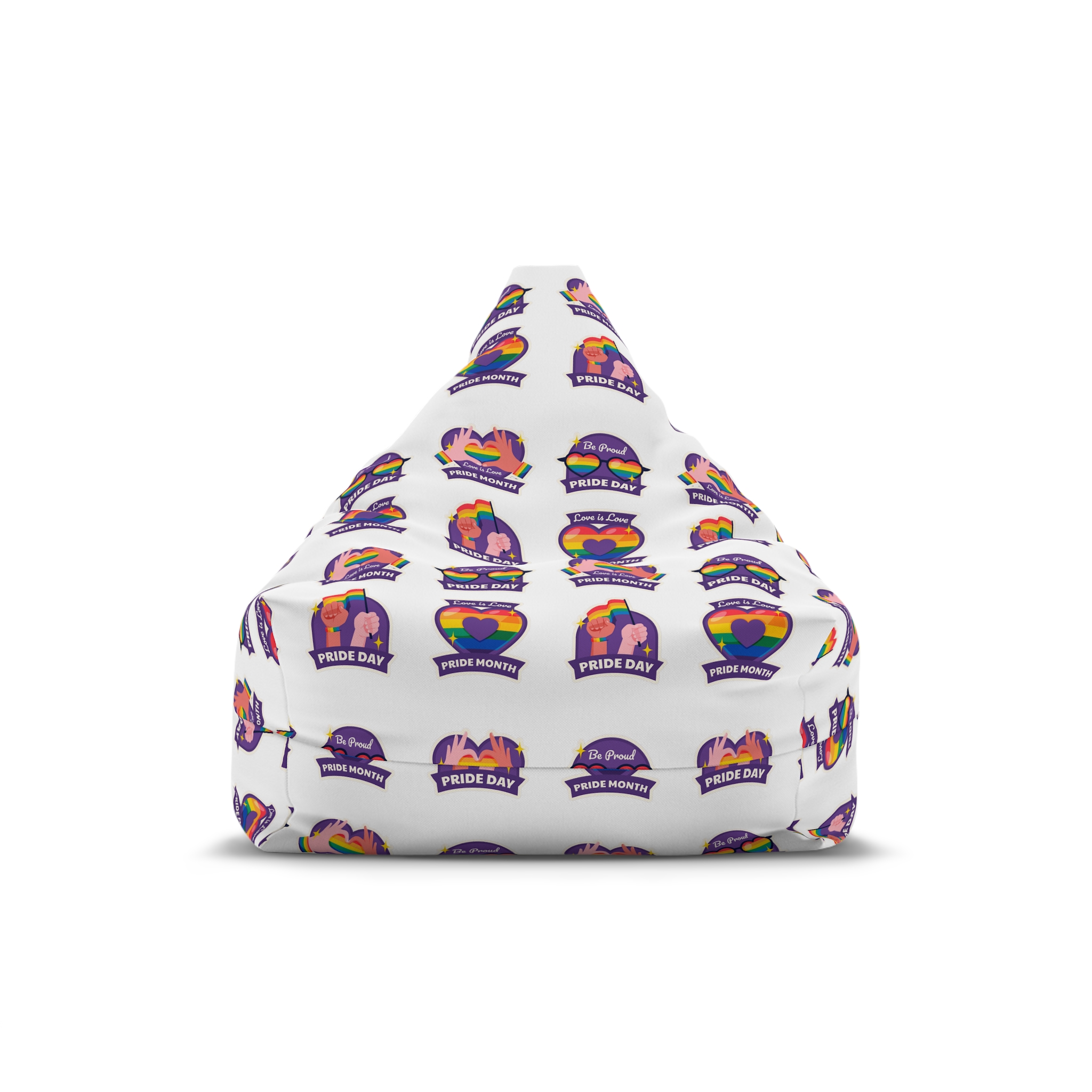 Labels Collection Pride Month Celebration Bean Bag Chair Cover