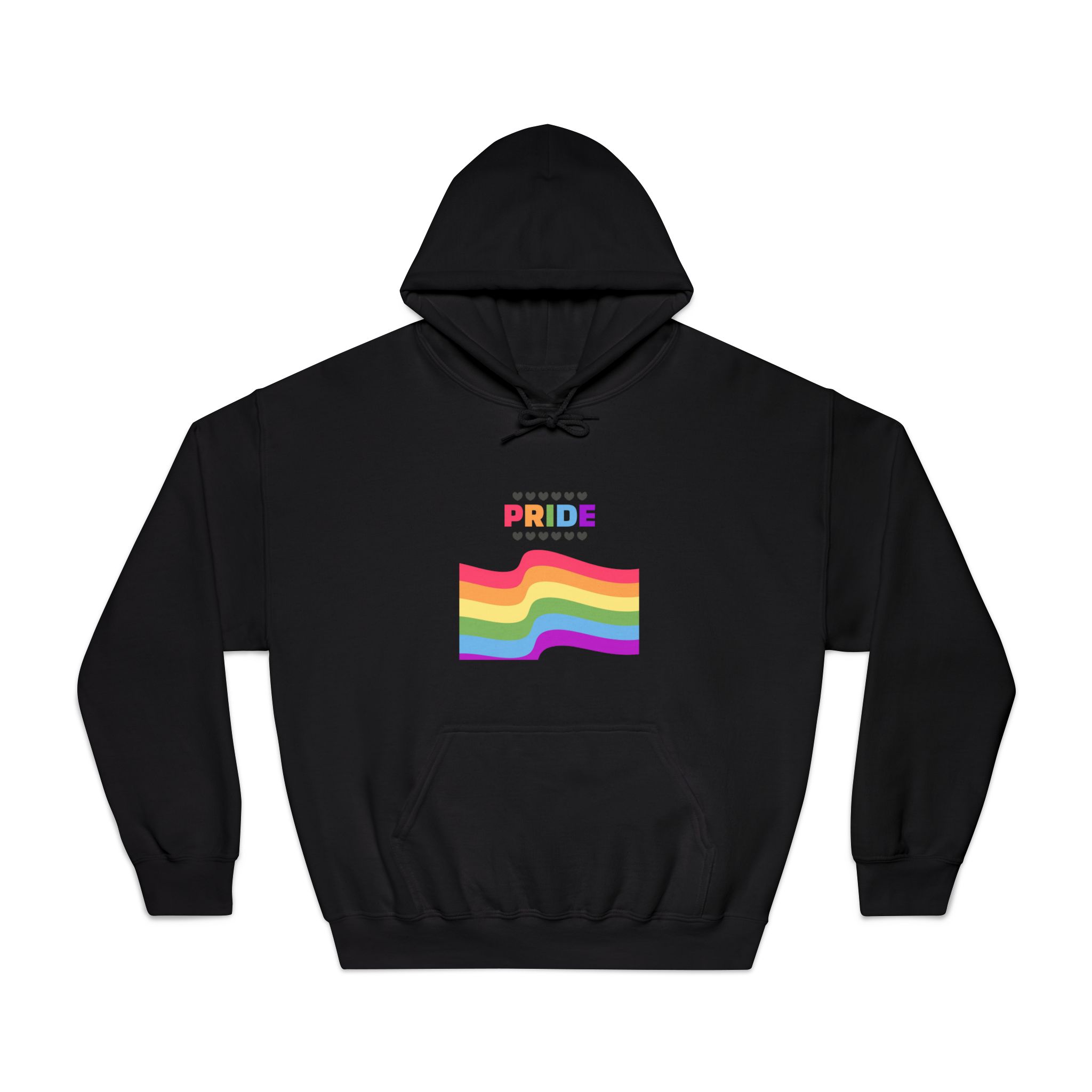 Pride Background With Flag Lgbtq Pride Unisex Dryblend Hooded Sweatshirt - Image 9