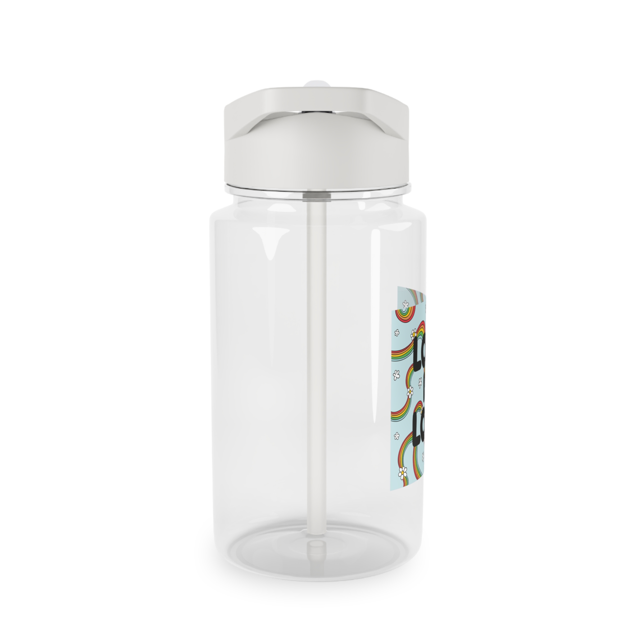 Pride Day Lettering Concept Tritan Water Bottle - Image 4