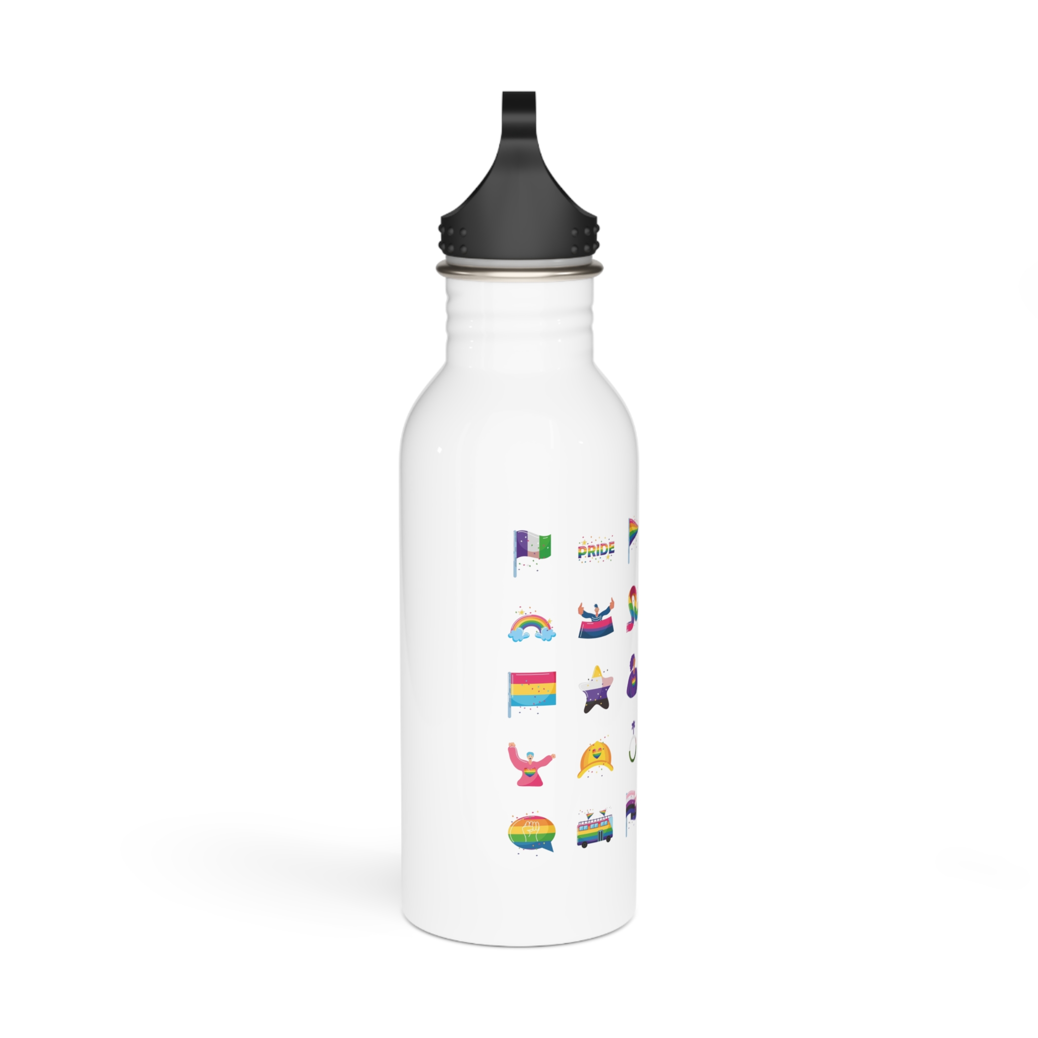 Set Icons With Lgbtq Community Symbols Stainless Steel Water Bottle - Image 2