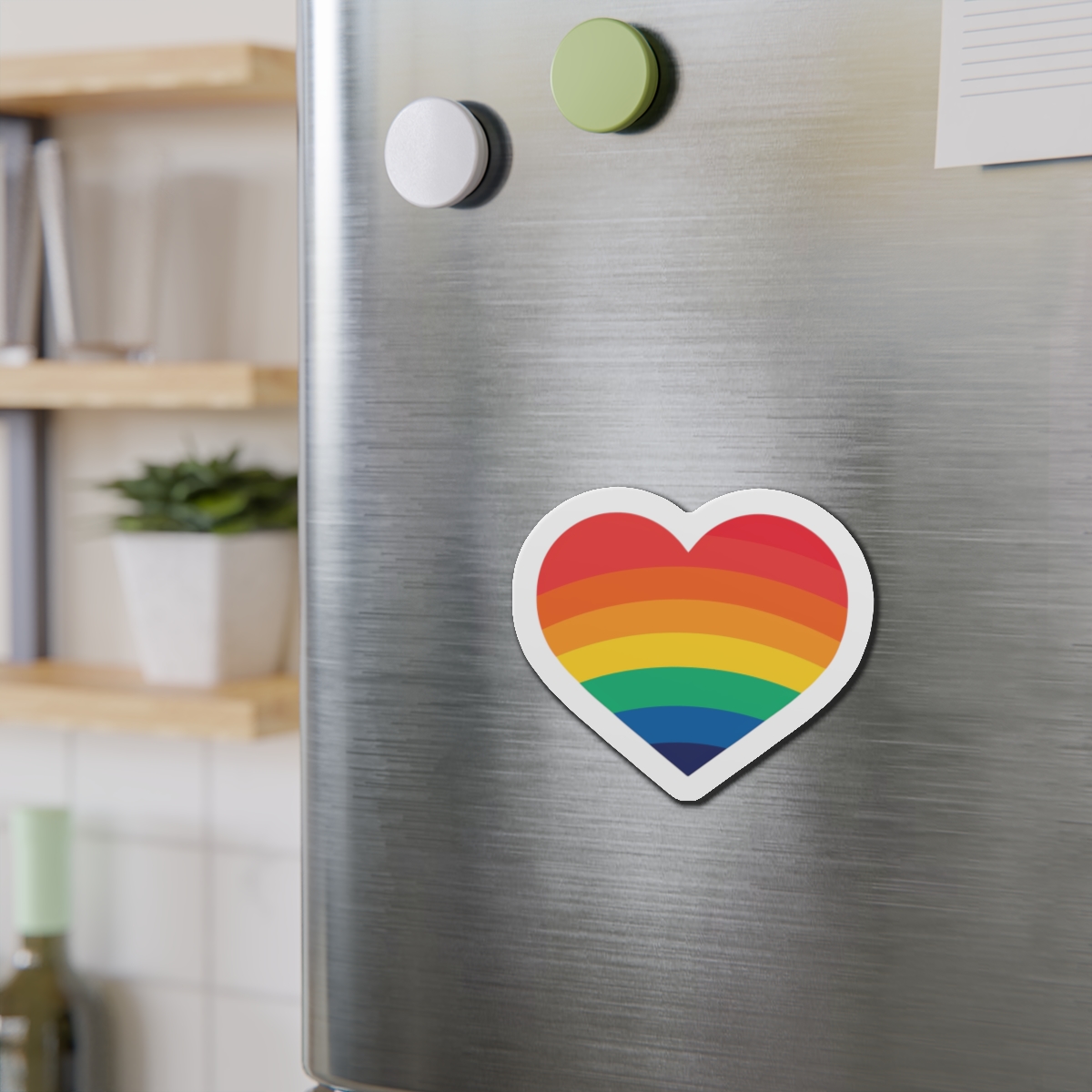 Pride Day Month Lgbt Heart With Rainbow Colors Die Cut Magnets - Image 12