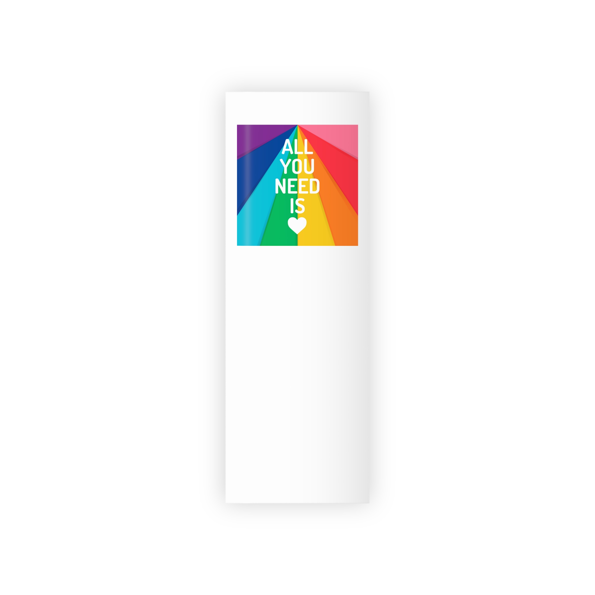 Rainbow Colored Background With All You Need Is Love Concept Pride Month Gift Wrapping Paper Rolls 1pc - Image 5