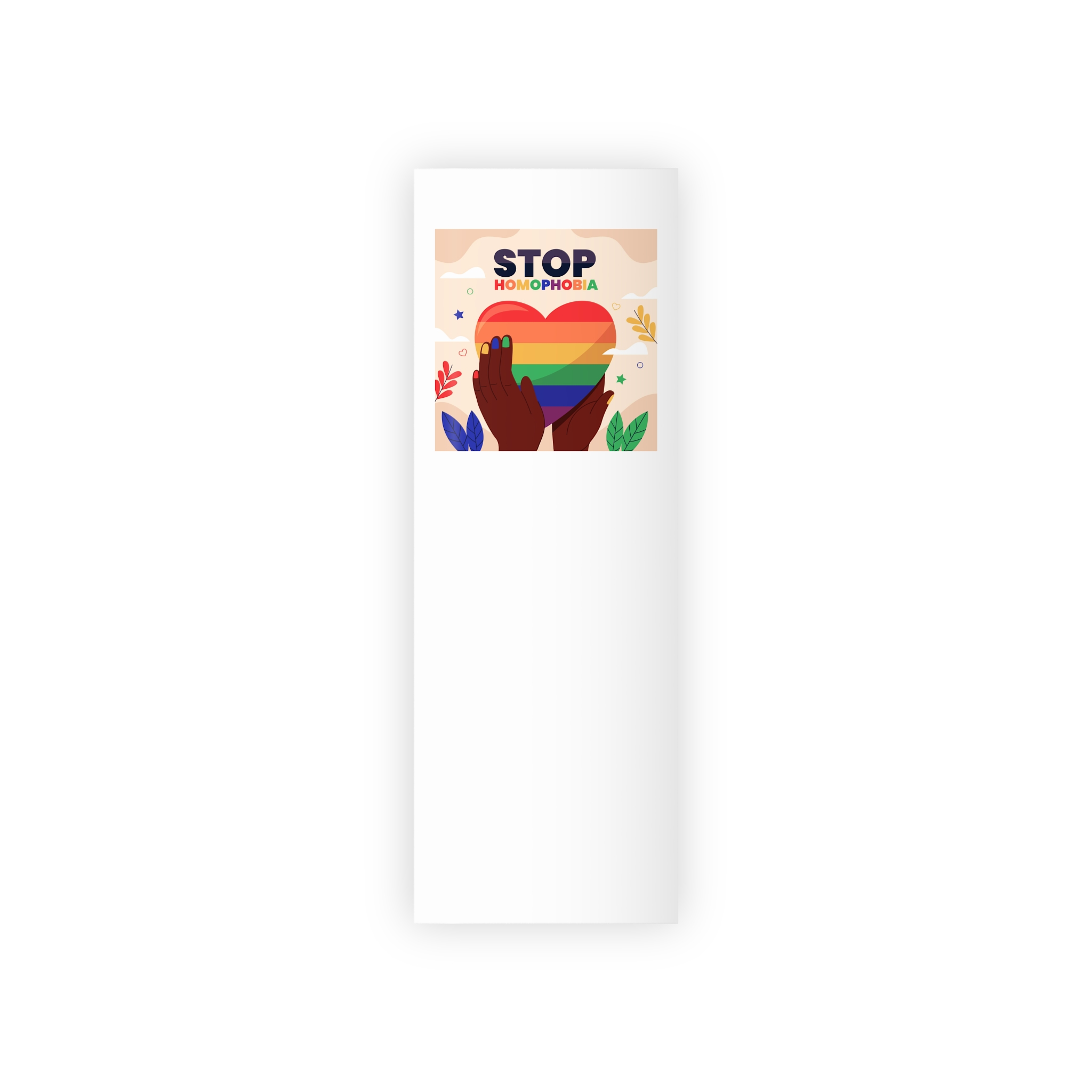 Hand Drawn Stop Homophobia Message Illustrated Gift Wrapping Paper Rolls 1pc - Image 5