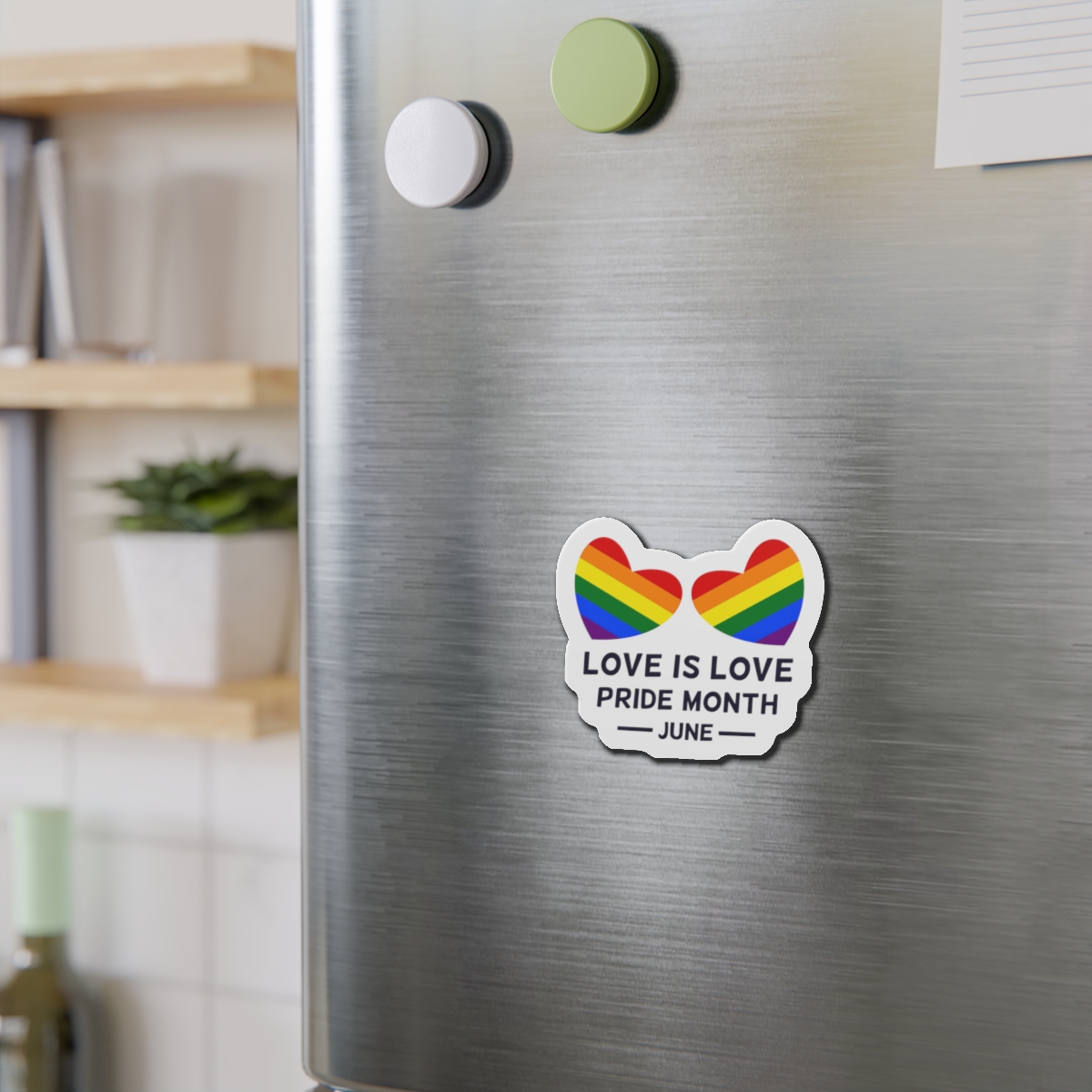 Lgbtq Pride Month June Every Year Rainbow Sign Pride Community Design Banner Poster Card Background Template Die Cut Magnets - Image 9