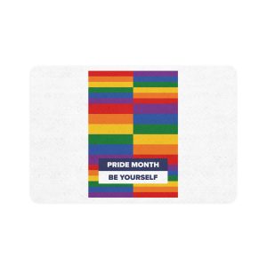 Lgbt Pride Month June Lesbian Gay Bisexual Transgender Lgbtq Flag Rainbow Vector(3) Pet Food Mat 12x18