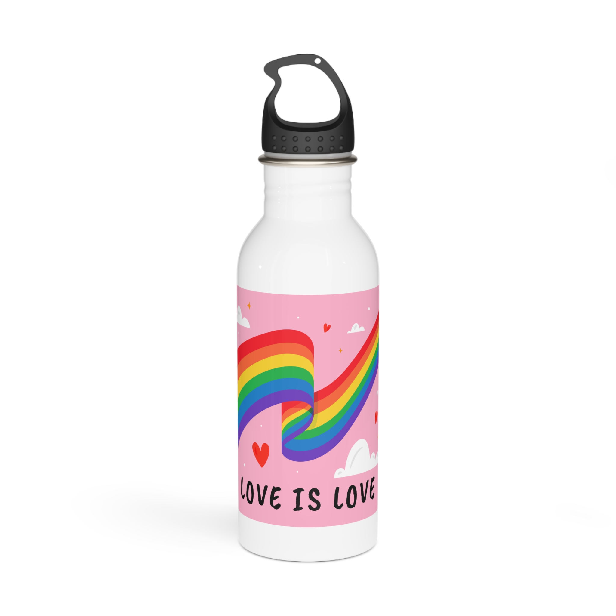 Colorful Flag Pride Day Stainless Steel Water Bottle