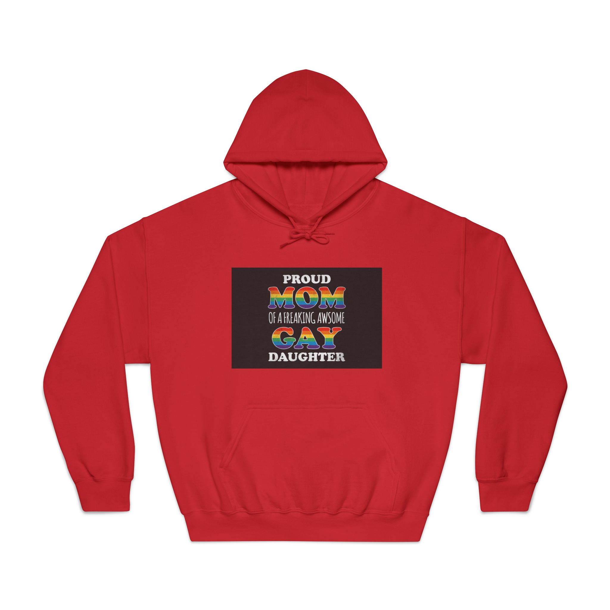 Mother Day Pride Rainbow Typography Vector Premium T Shirt(3) Unisex Dryblend Hooded Sweatshirt - Image 33