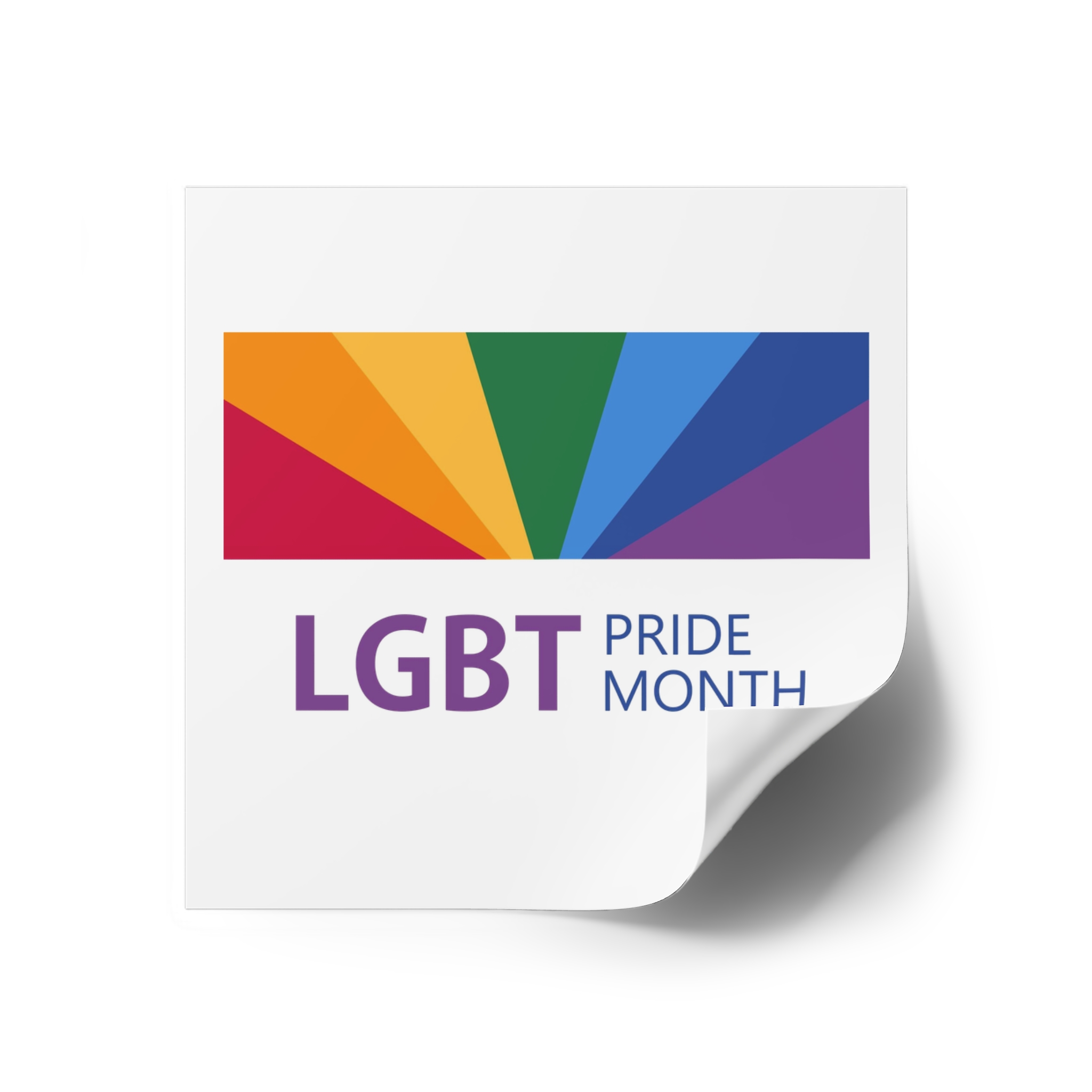 Pride Month Lgbt Horizontal Banner Template Gay Parade Annual Summer Event Laminate Stickers Square - Image 18