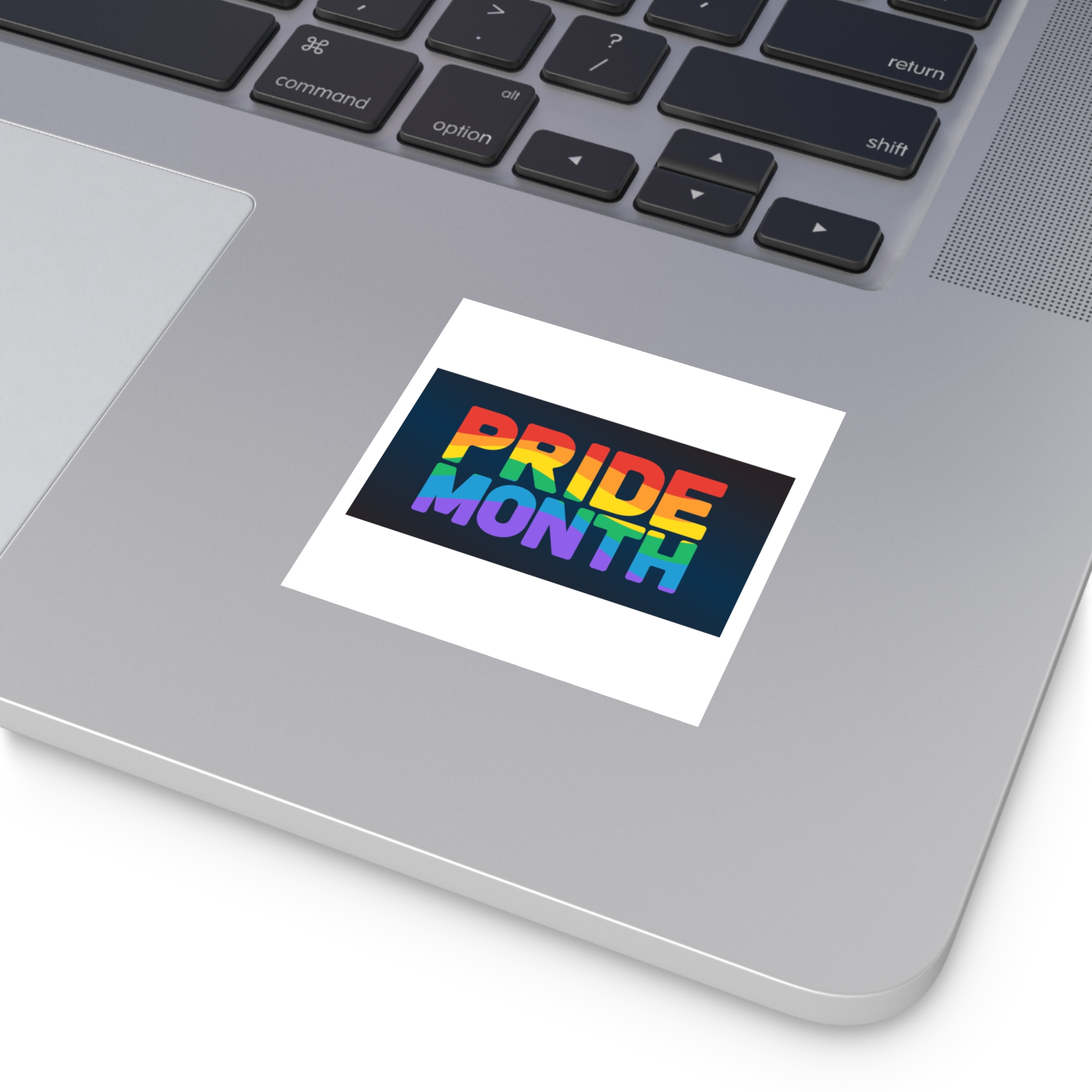 Lgbt Pride Rainbow Flag Lettering Banner Poster Social Media Pride Calligraphy With Laminate Stickers Square - Image 67