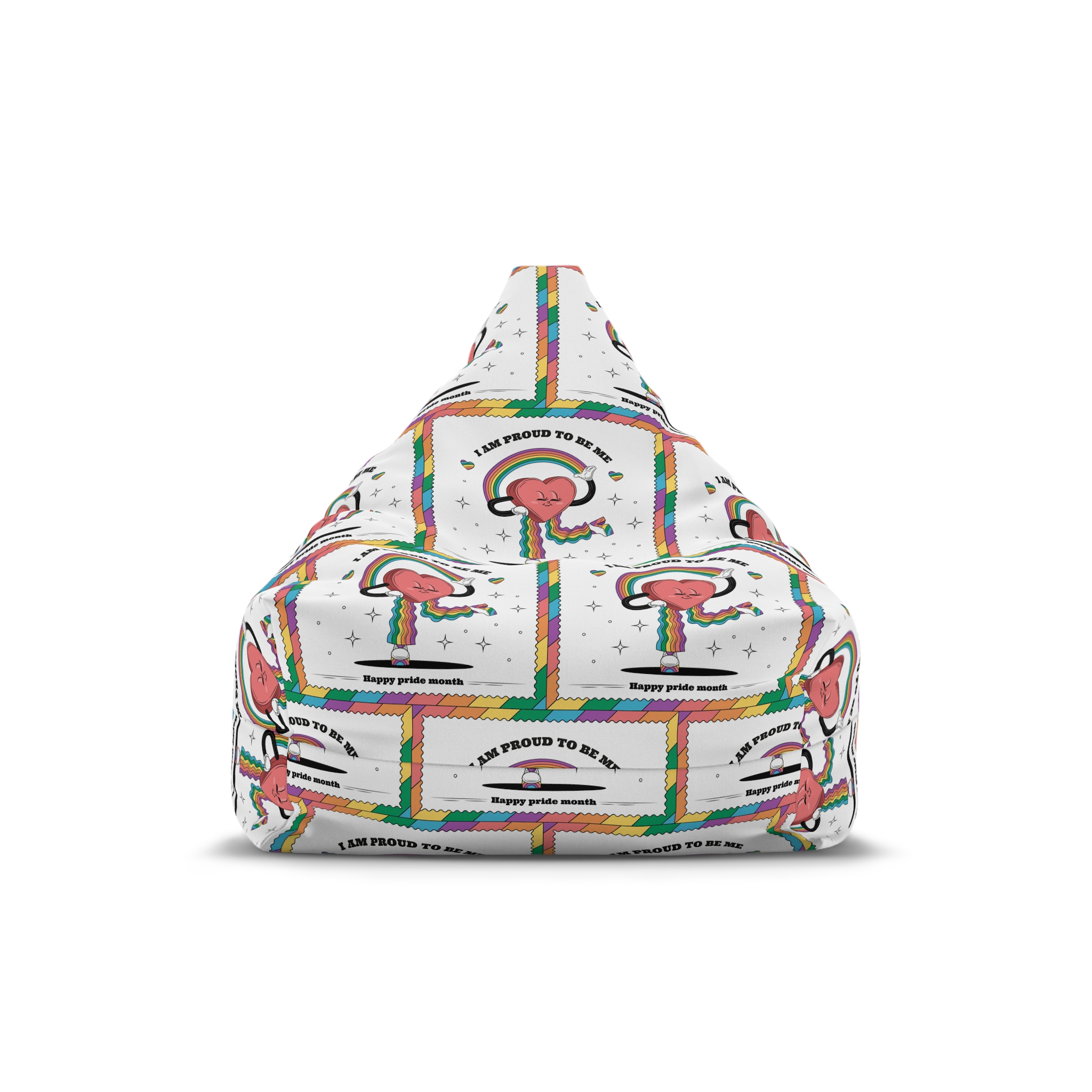 Hand Drawn Illustration Pride Month Celebration(6) Bean Bag Chair Cover
