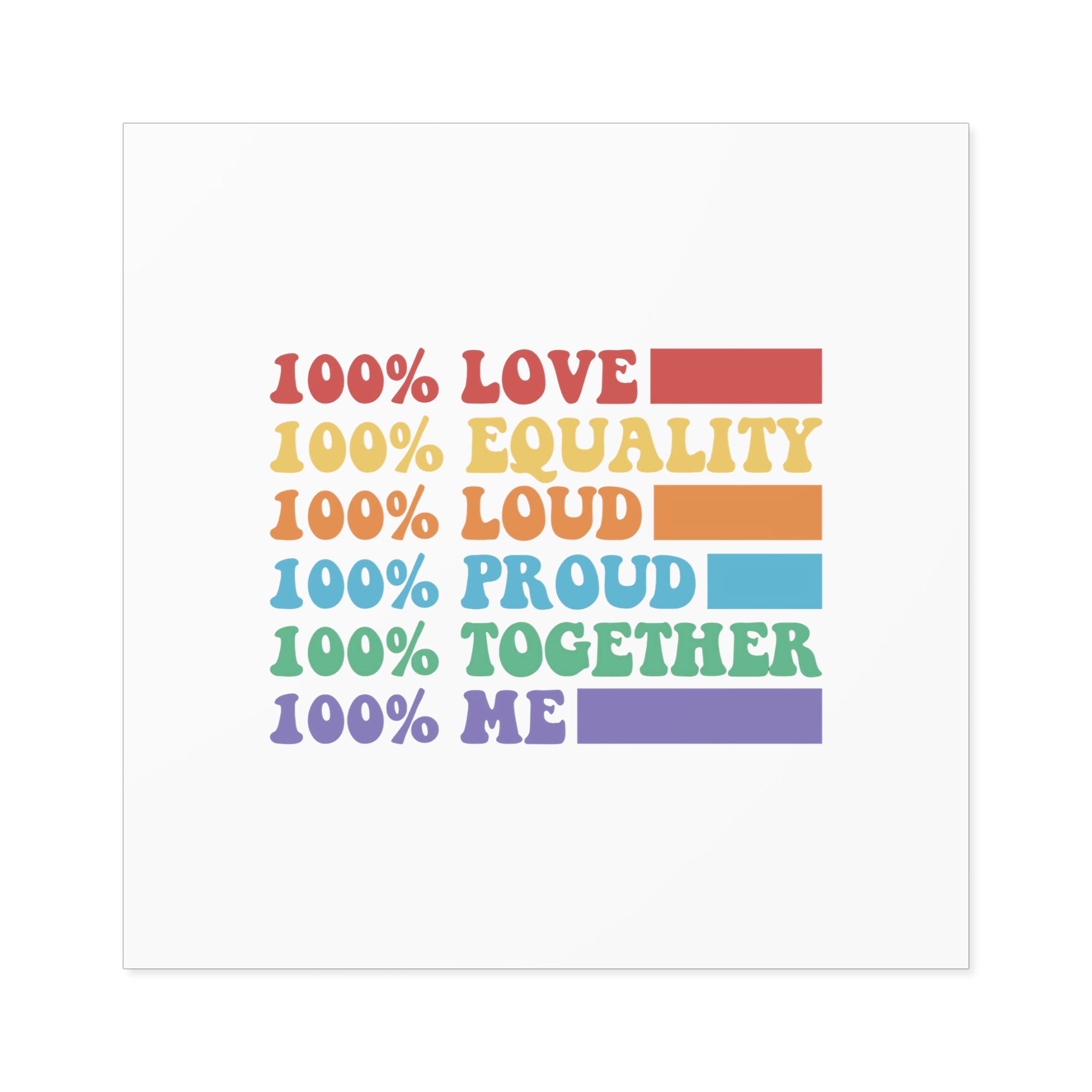 Pride Lgbt Gay Typography T Shirt Design Laminate Stickers Square - Image 49