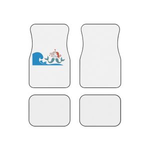 Two Mermaids Love With Hearts Their Heads Car Mats Set Of 4