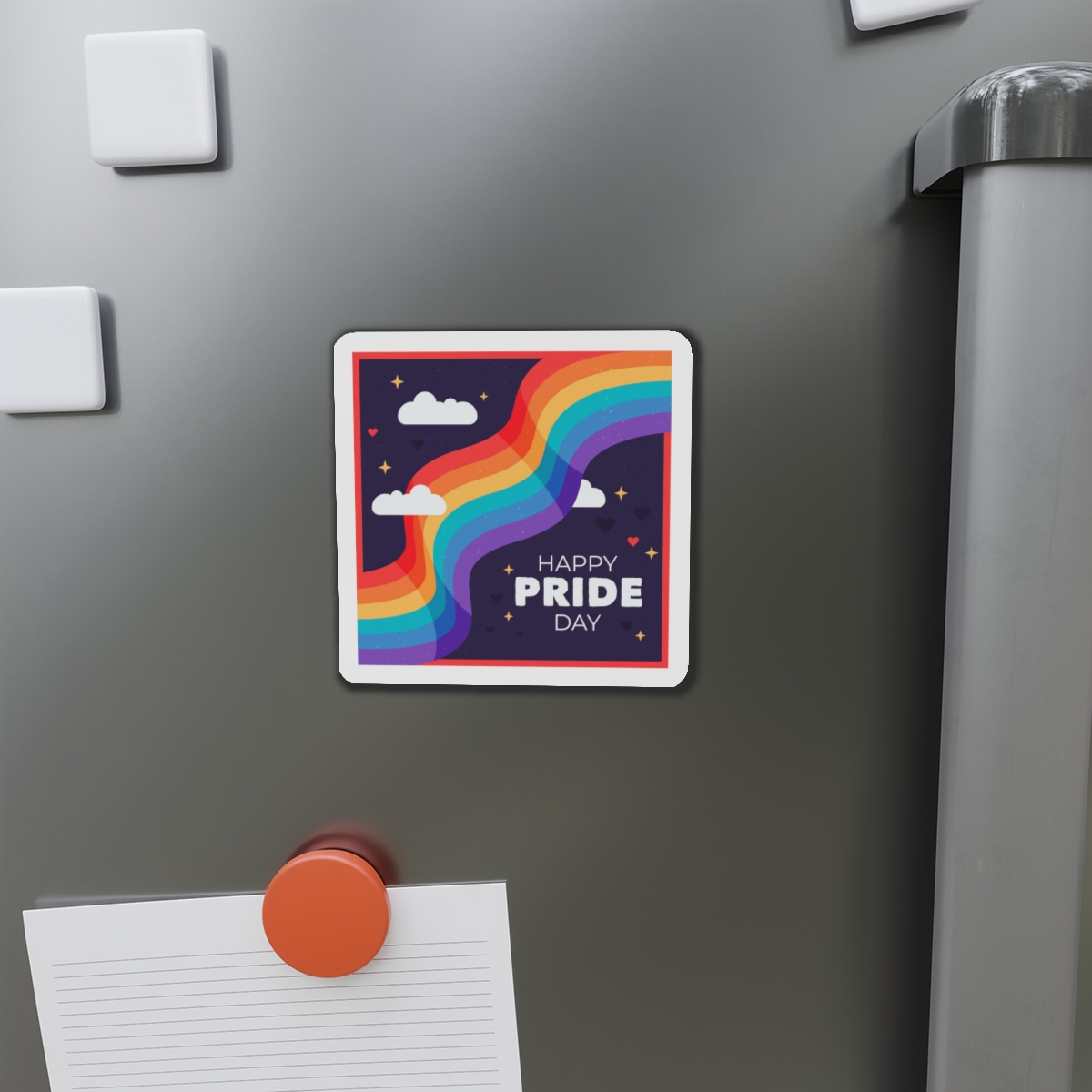 Rainbow Flag Pride Day Die Cut Magnets - Image 8