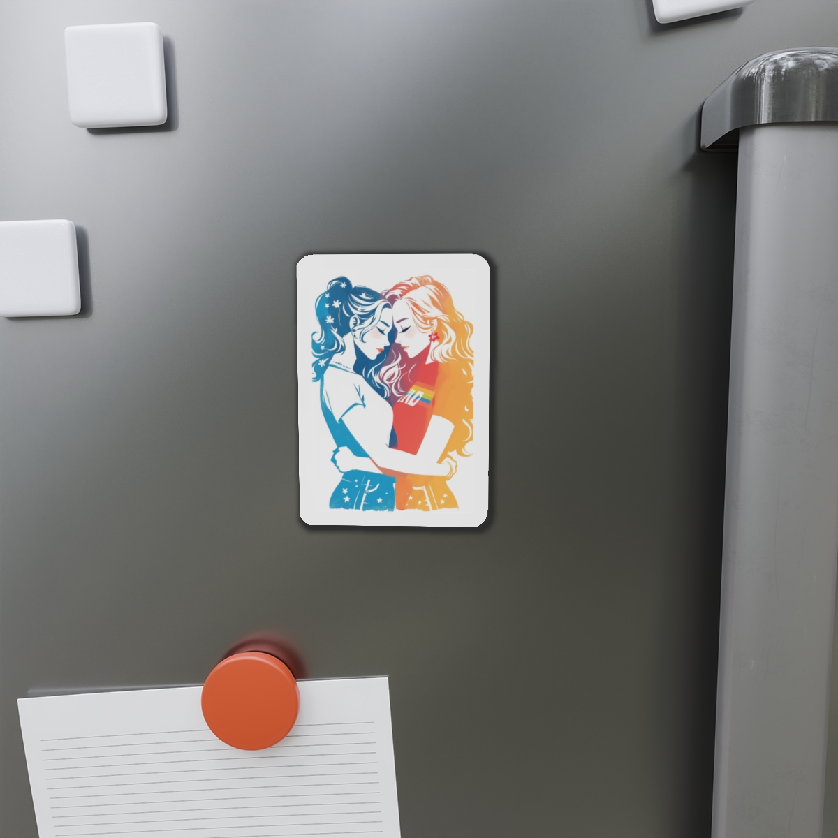 Lesbian Pride Parade Banner Die Cut Magnets - Image 8