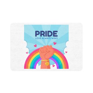 Pride Day Concept Pet Food Mat 12x18
