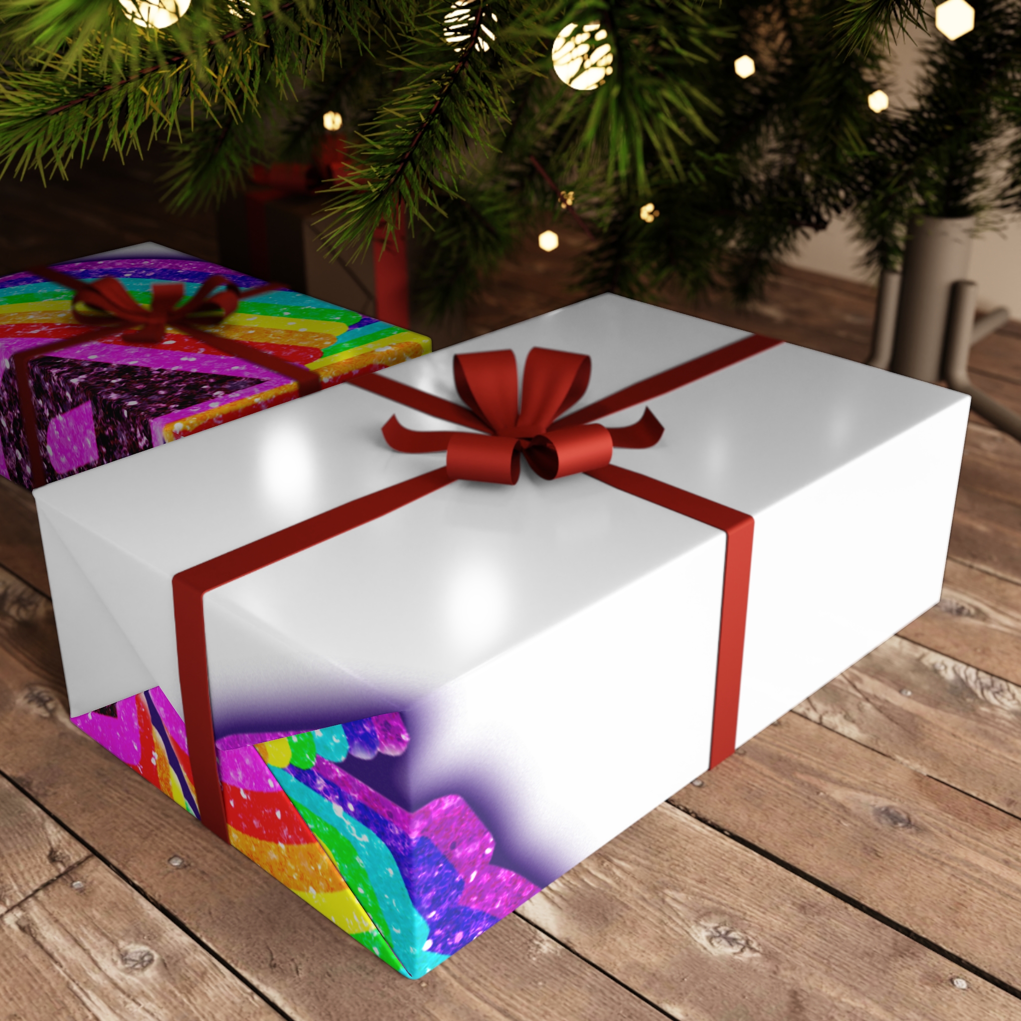 Png Word Lgbt Rainbow Typography Gift Wrapping Paper Sheets 1pc - Image 6