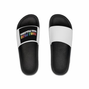 Pride Lgbtq Gay Typography Vector Tshirt Design(11) Mens Slide Sandals