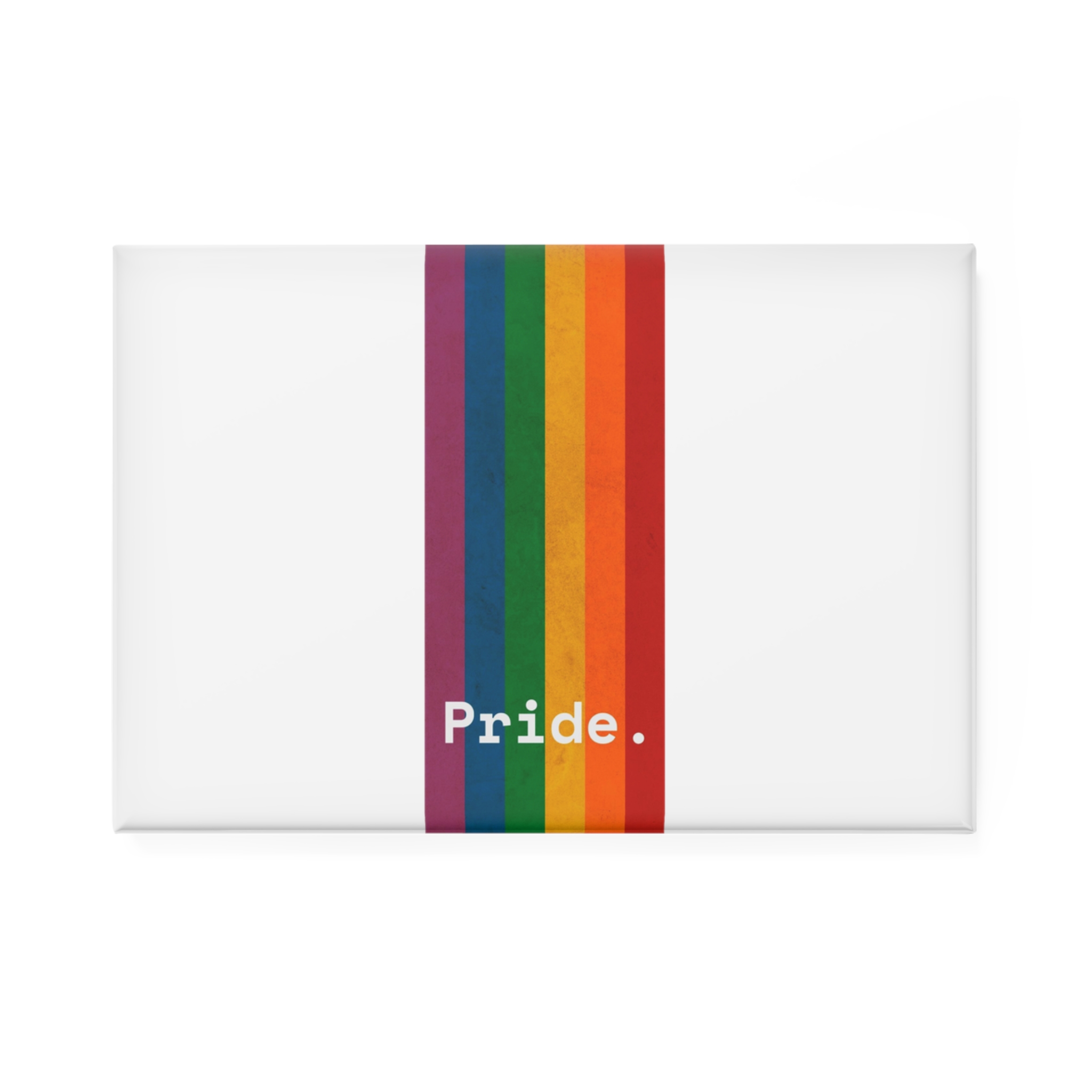 Poster With Rainbow Pride Concept Button Magnet Rectangle 1 And 10 Pcs