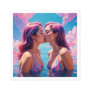 Lesbian Pride Design E111D7 Laminate Stickers Square