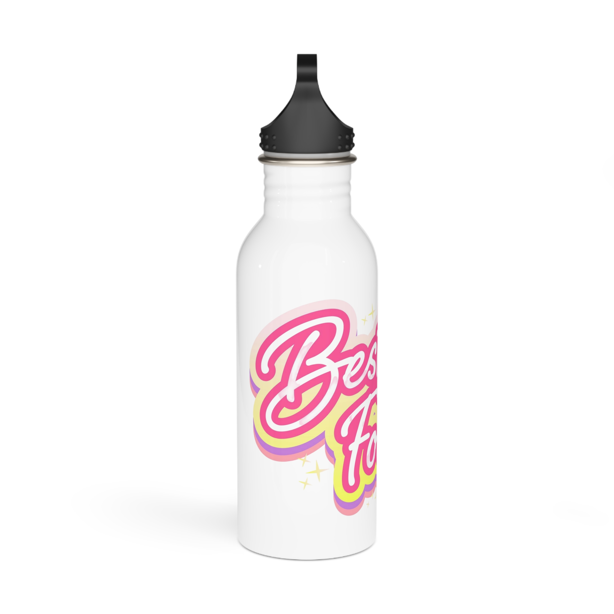 Pink Besties Forever Lettering Logo Stainless Steel Water Bottle - Image 2