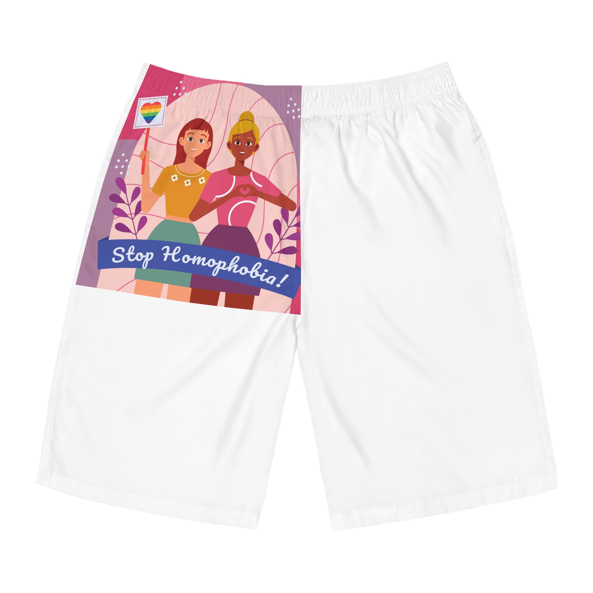 Lesbian Pride Design FE588C Mens Board Shorts Aop