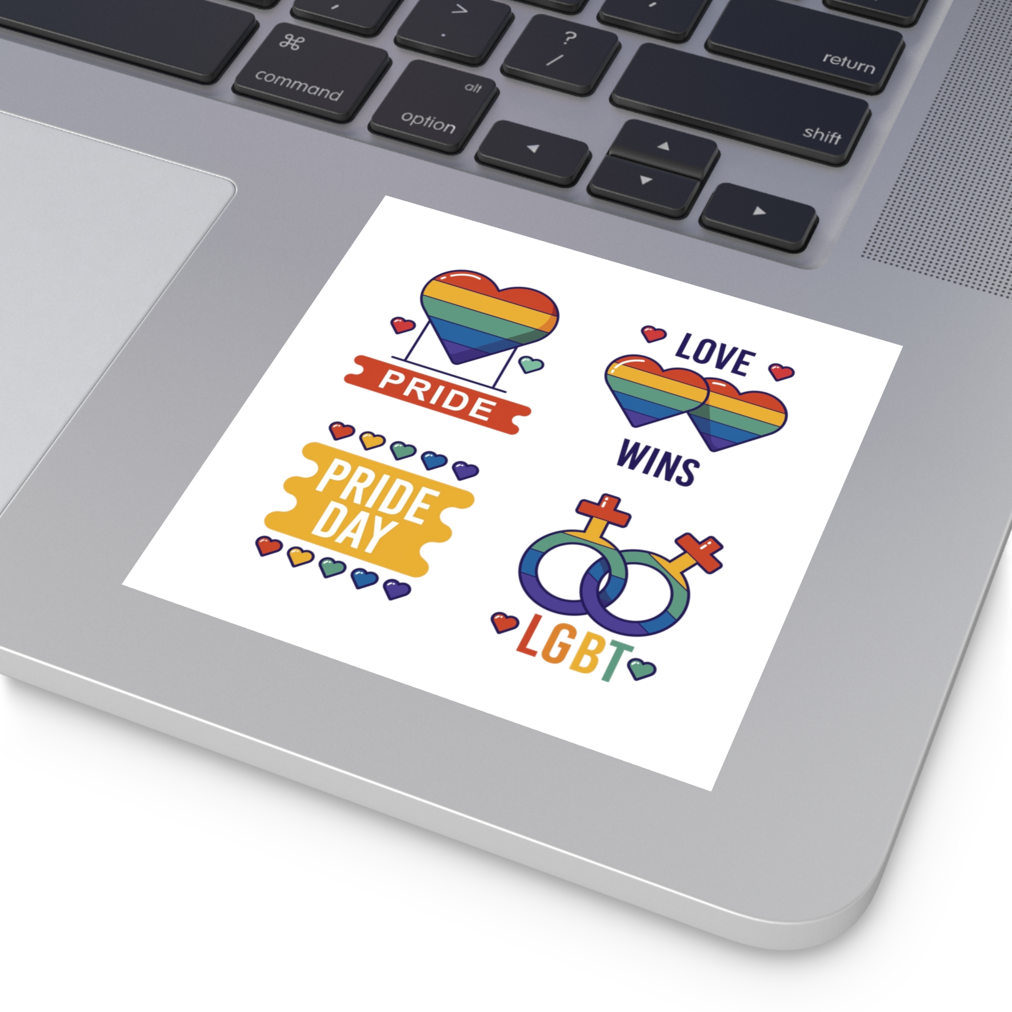 Pride Day Label Collection Concept Laminate Stickers Square - Image 19