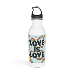 Pride Day Lettering Concept Stainless Steel Water Bottle
