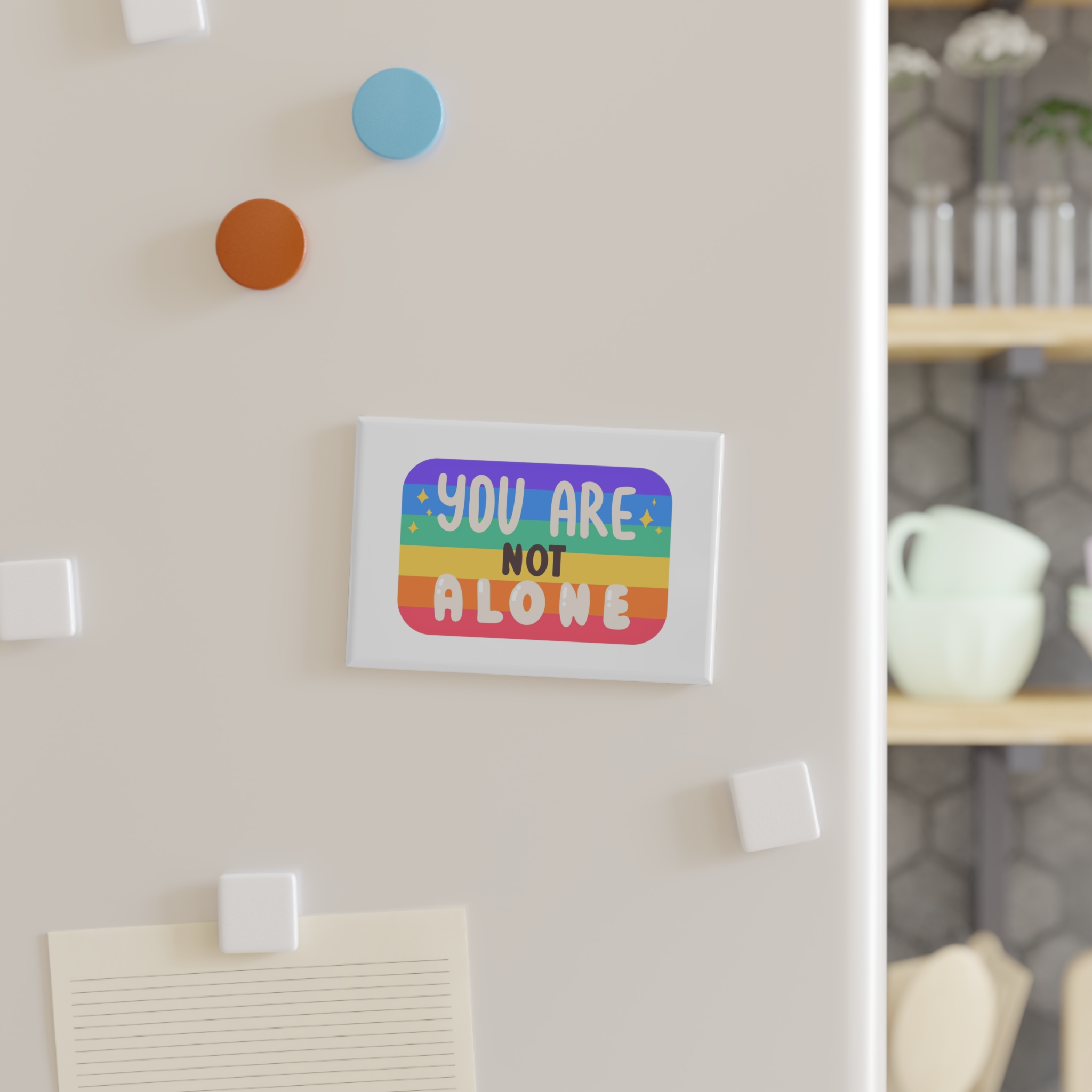 Lgbt Sticker Pack White Background Lgbtq Set Symbol Lgbt Pride Community Rainbow Elements Vector Hand Draw Illustration Hand Drawn Lettering (2) Button Magnet Rectangle 1 And 10 Pcs - Image 7