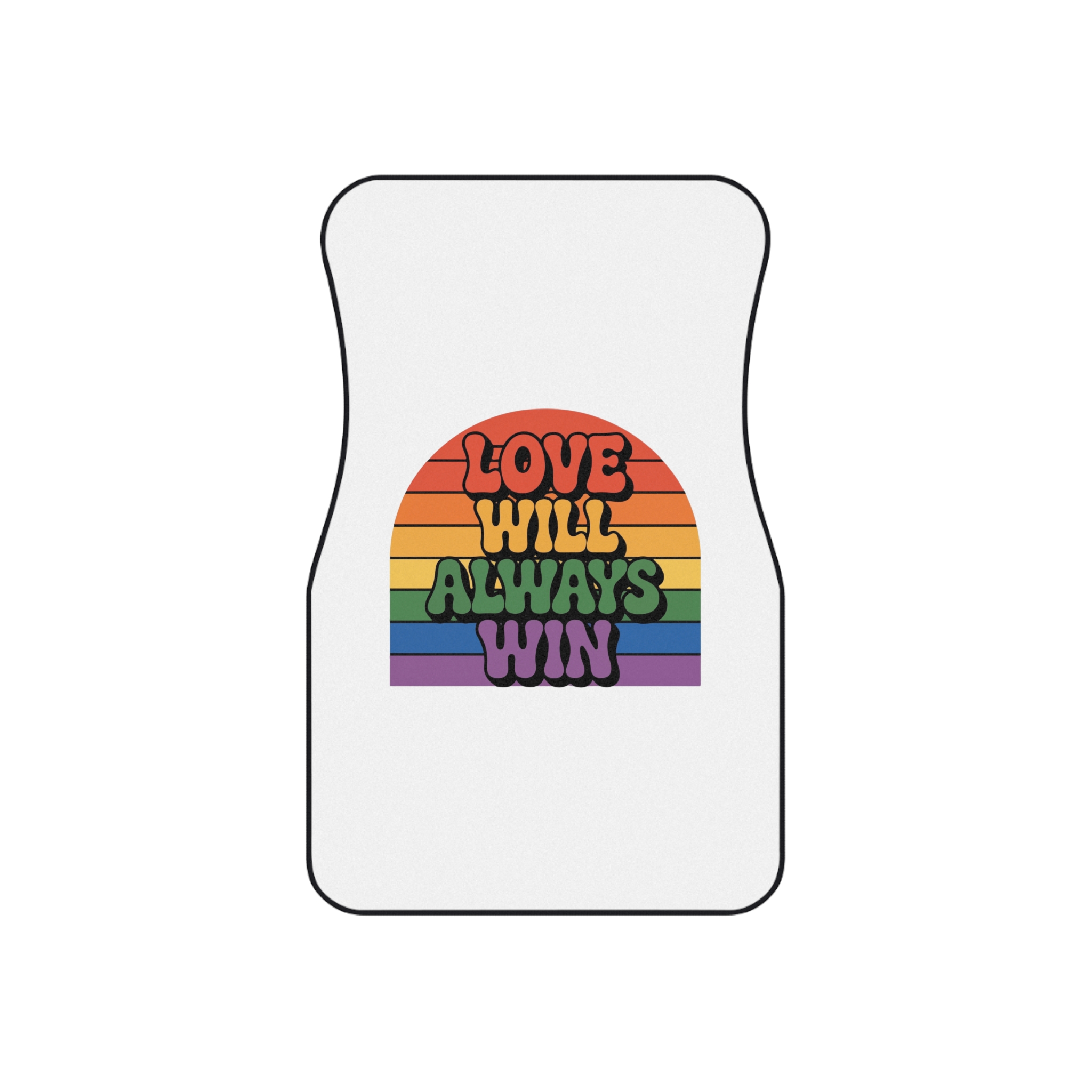 Love Will Always Win Pride Celebration Car Mats Set Of 4 - Image 2
