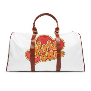 Girls Can Heart Sticker Vector Waterproof Travel Bag