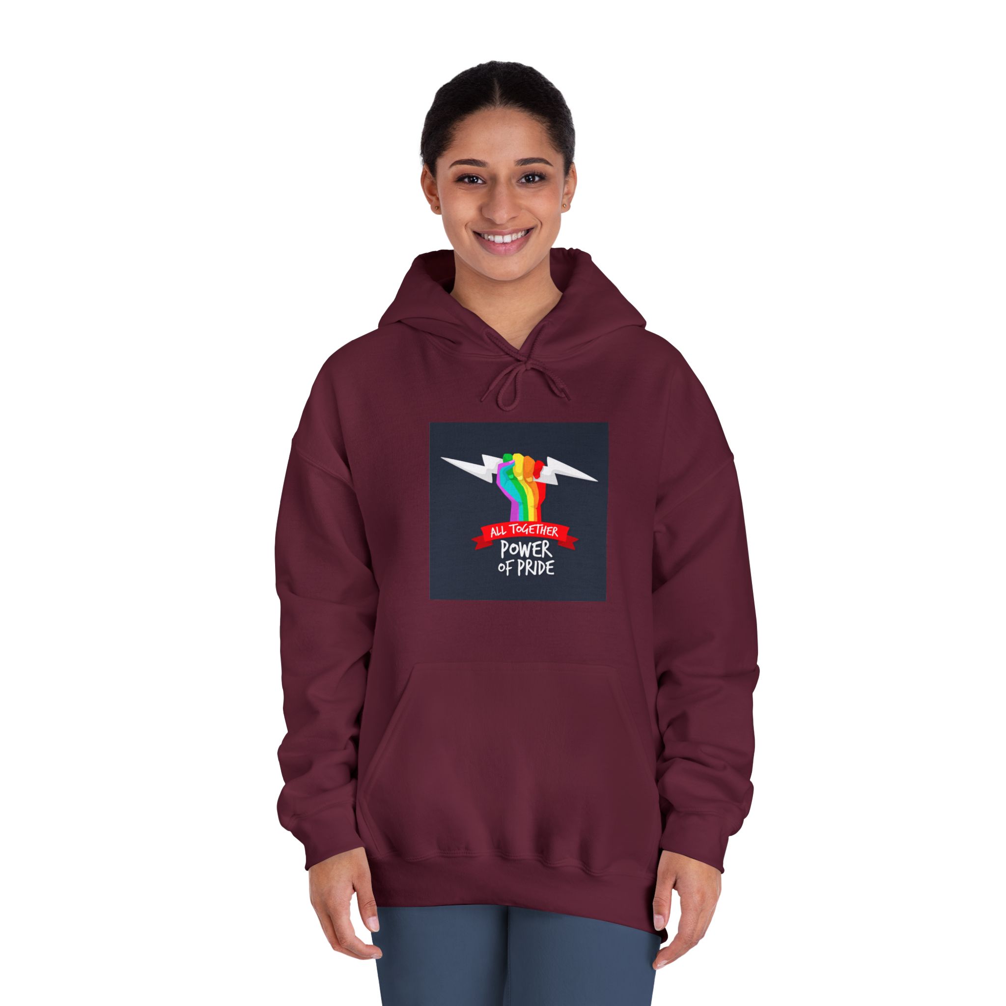 Pride Day Event Theme Unisex Dryblend Hooded Sweatshirt - Image 20