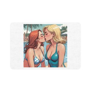 Lesbian Pride Design 4C84D6 Pet Food Mat 12x18