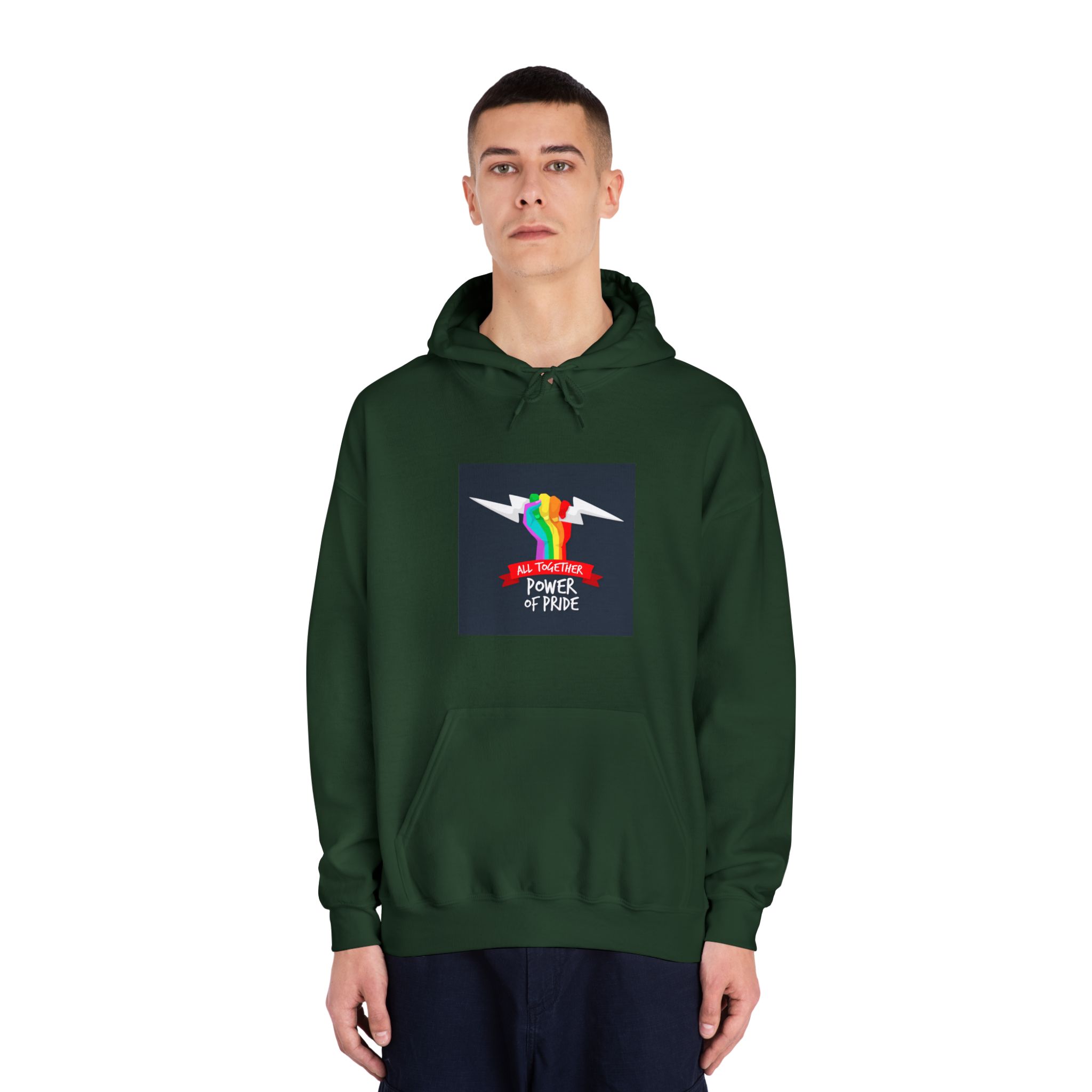 Pride Day Event Theme Unisex Dryblend Hooded Sweatshirt - Image 23