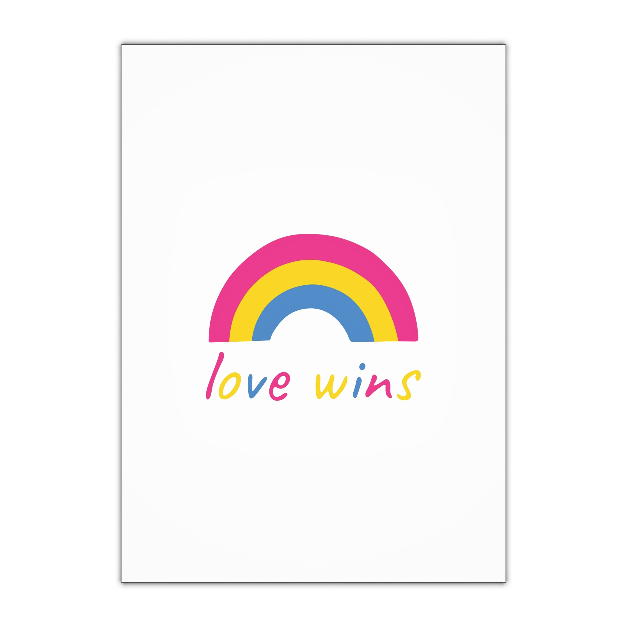 Colorful Rainbow Shape Pansexual Pride Flag Happy Pride Day Lgbtqia Community Pride Month Vector Hand Drawn Doodle Posters Stickers Logo Cards Gift Wrapping Paper Sheets 1pc