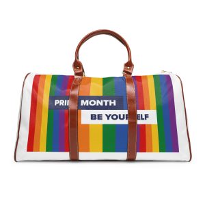 Lgbt Pride Month June Lesbian Gay Bisexual Transgender Lgbtq Flag Rainbow Vector2 Waterproof Travel Bag