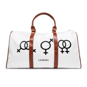 Lesbian Gender Symbols Orientation Signs Vector Illustration Waterproof Travel Bag