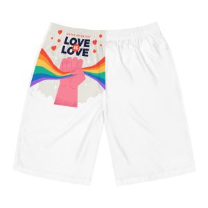 Happy Pride Day Concept Mens Board Shorts Aop