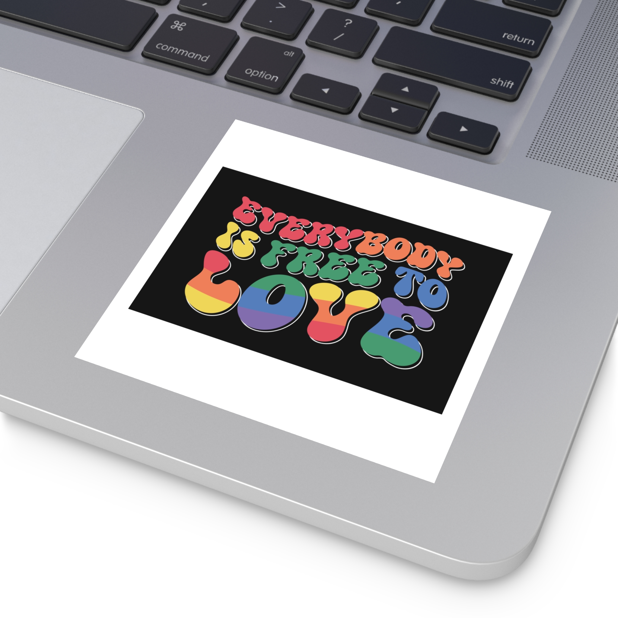 Pride Lgbt Gay Retro Tshirt Design Laminate Stickers Square - Image 19