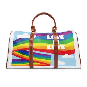 Beautiful Pride Day Flag Concept Waterproof Travel Bag