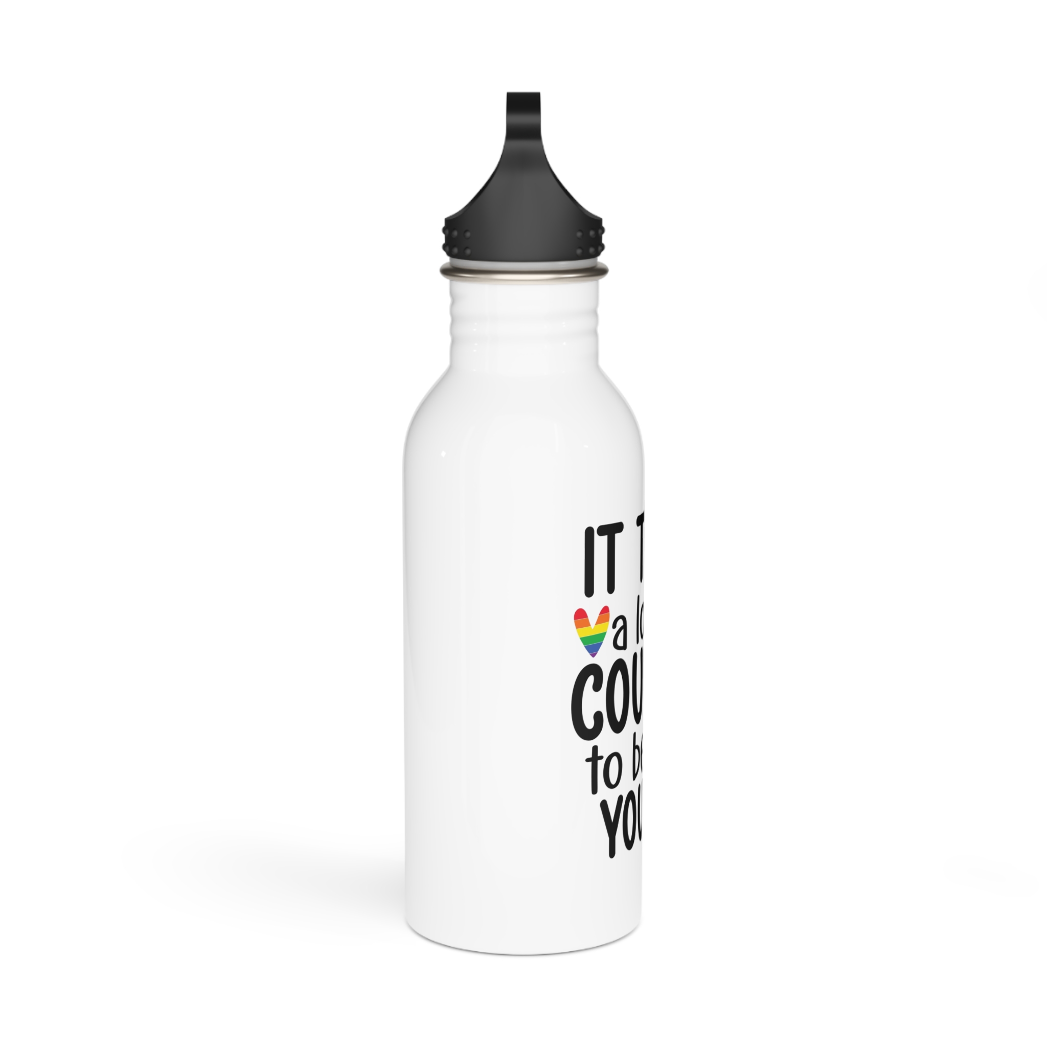 Gay Pride Svg Design(3) Stainless Steel Water Bottle - Image 2