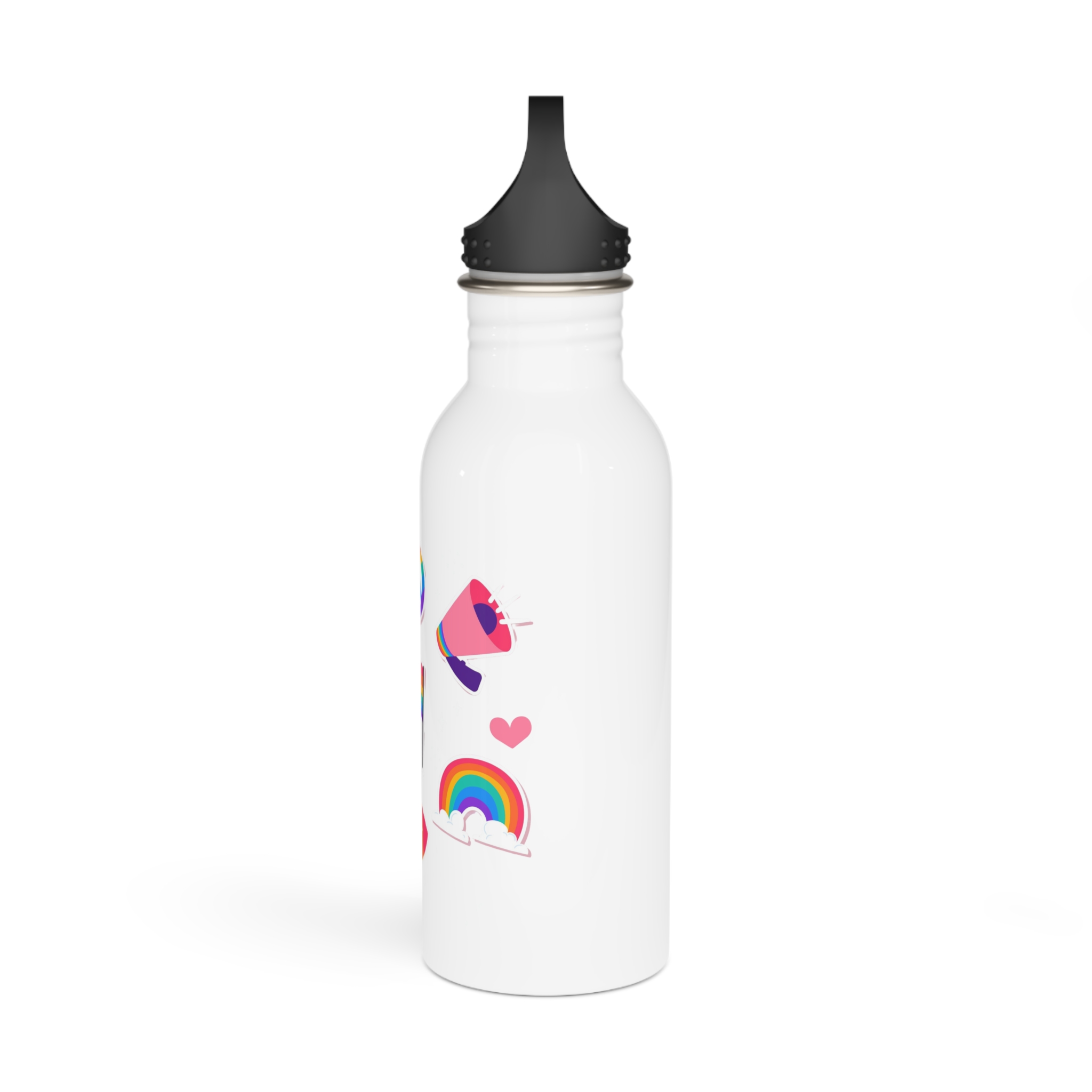 Flat Pride Month Lgbt Elements Collection(2) Stainless Steel Water Bottle - Image 4