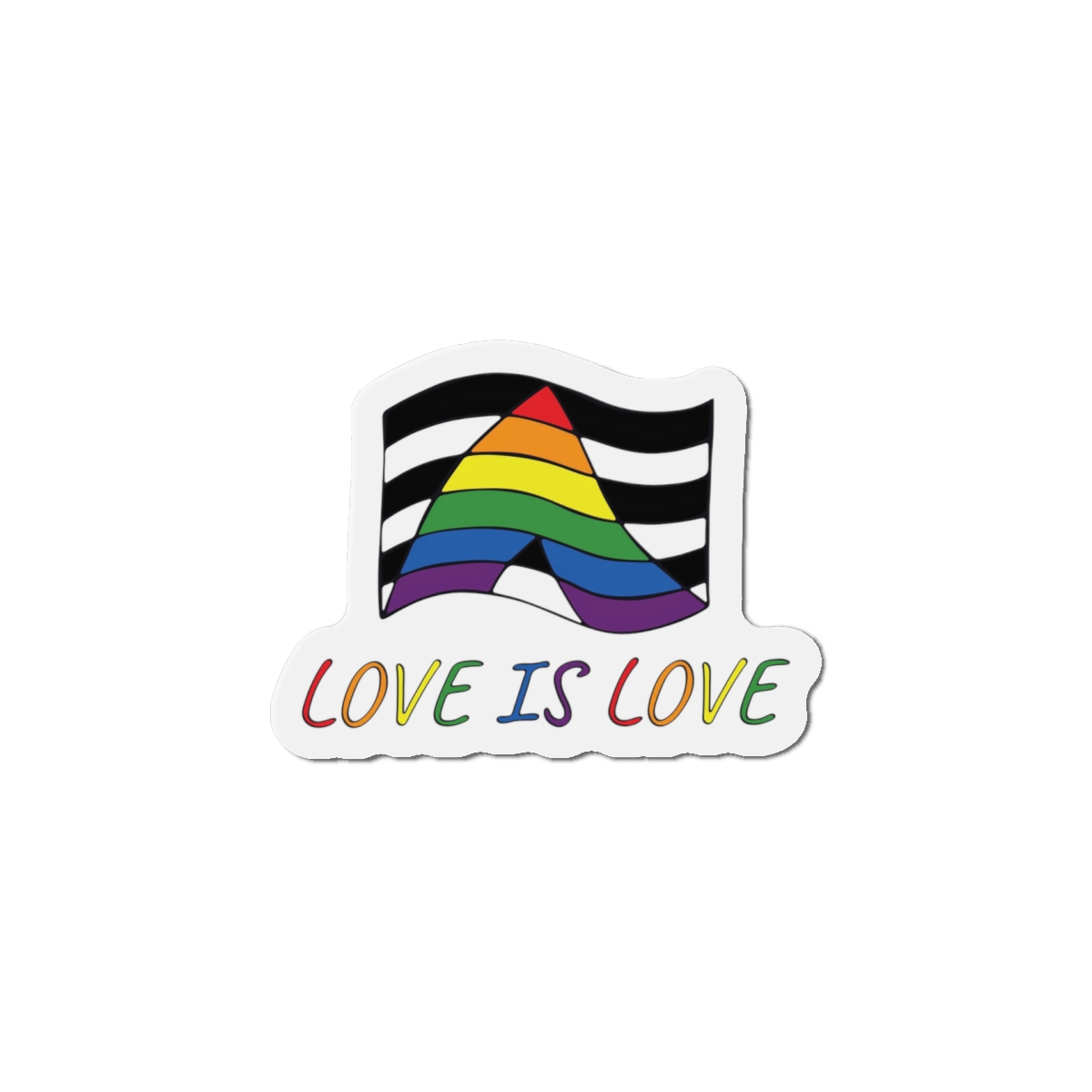 Colorful Straight Ally Pride Flag Happy Pride Day Lgbtq Community Pride Month Vector Hand Drawn Doodle Posters Stickers Logo Cards Die Cut Magnets - Image 10
