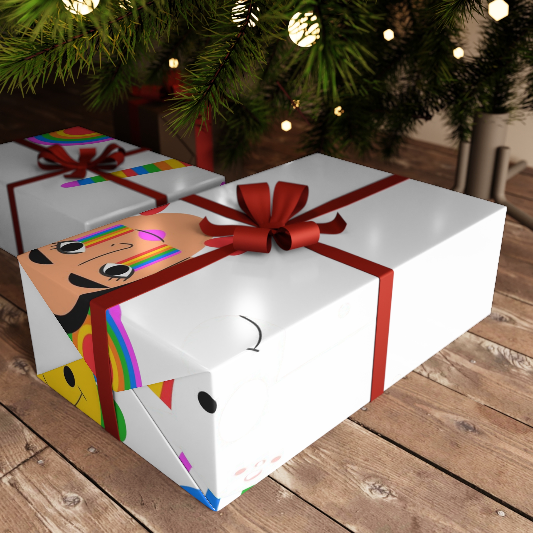 Flat Design Elements Collection Pride Month Celebration Gift Wrapping Paper Sheets 1pc - Image 6
