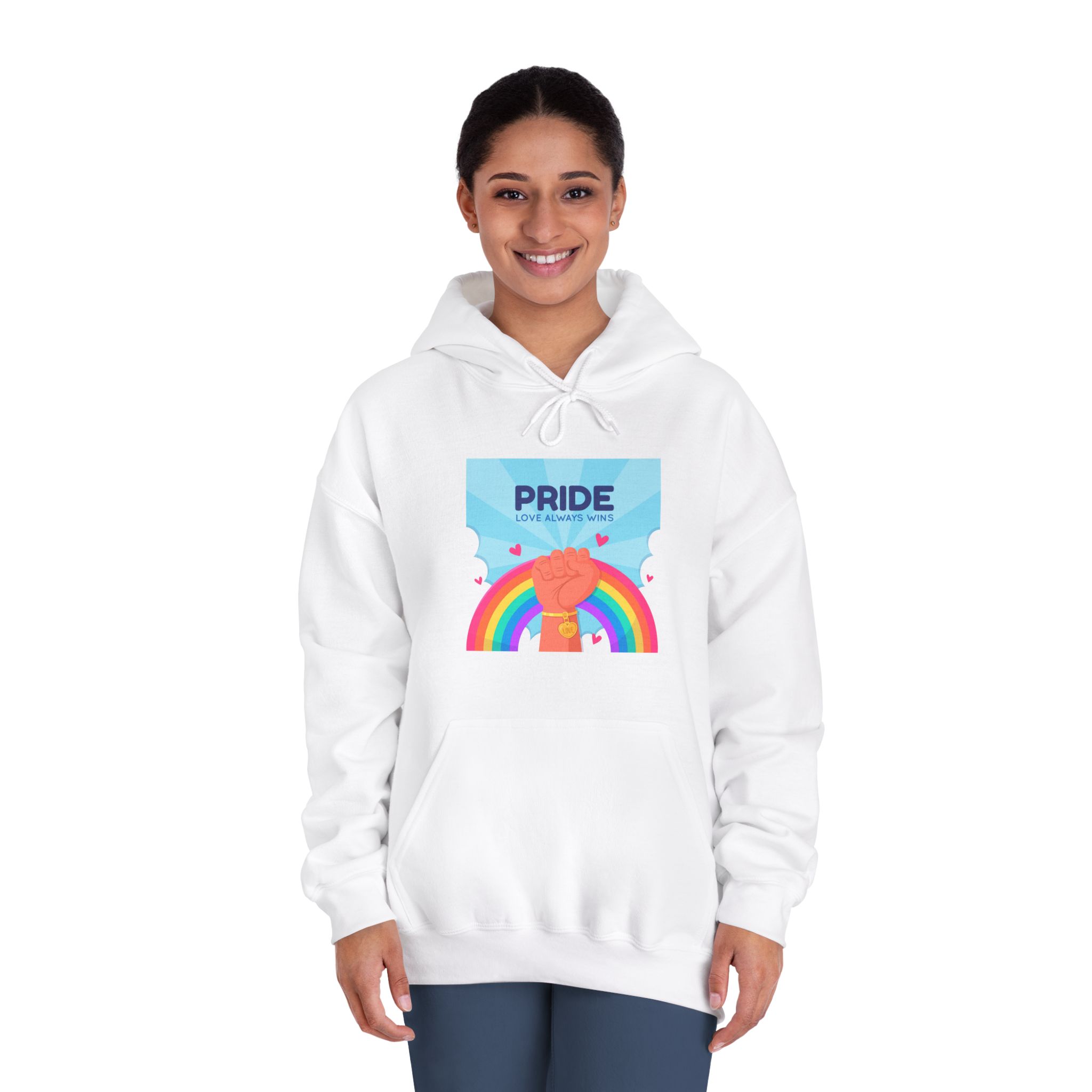 Pride Day Concept Unisex Dryblend Hooded Sweatshirt - Image 4