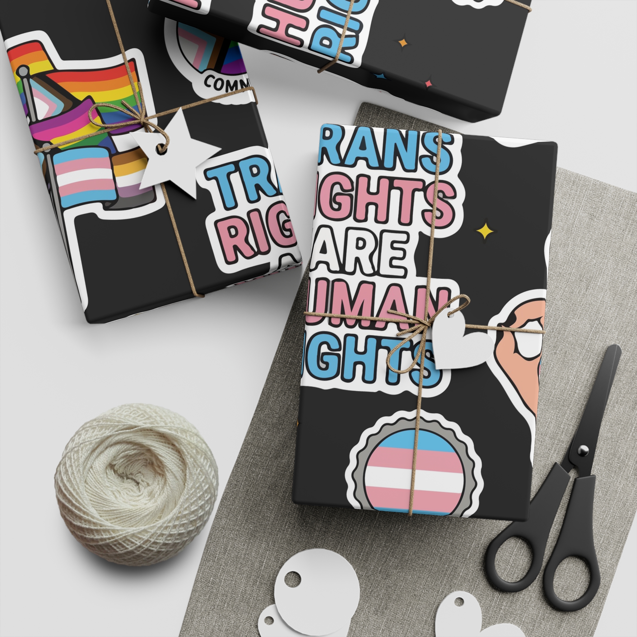 Lesbian Pride Design 33FA21 Gift Wrapping Paper Sheets 1pc - Image 2
