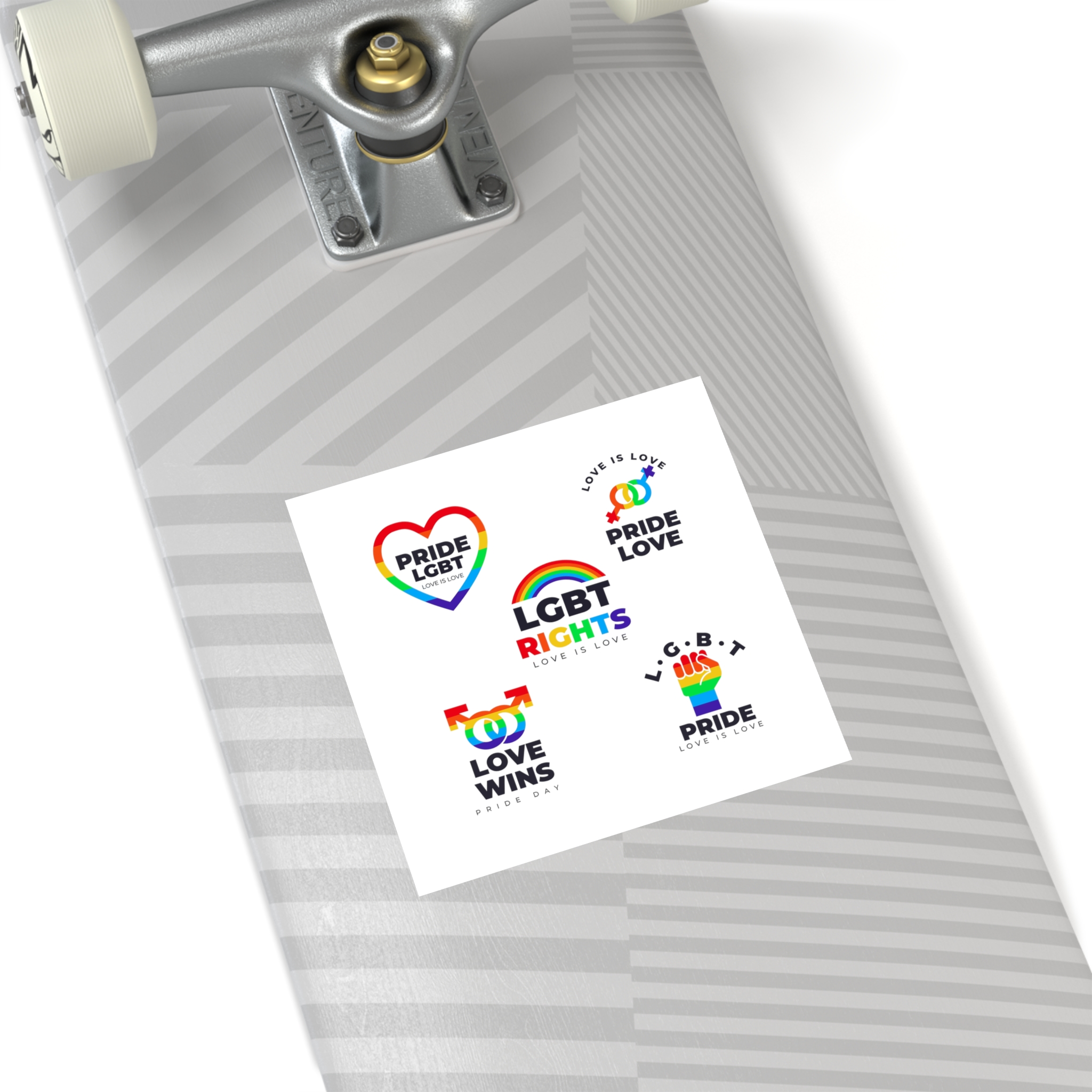 Pride Day Badges Collection Laminate Stickers Square - Image 36